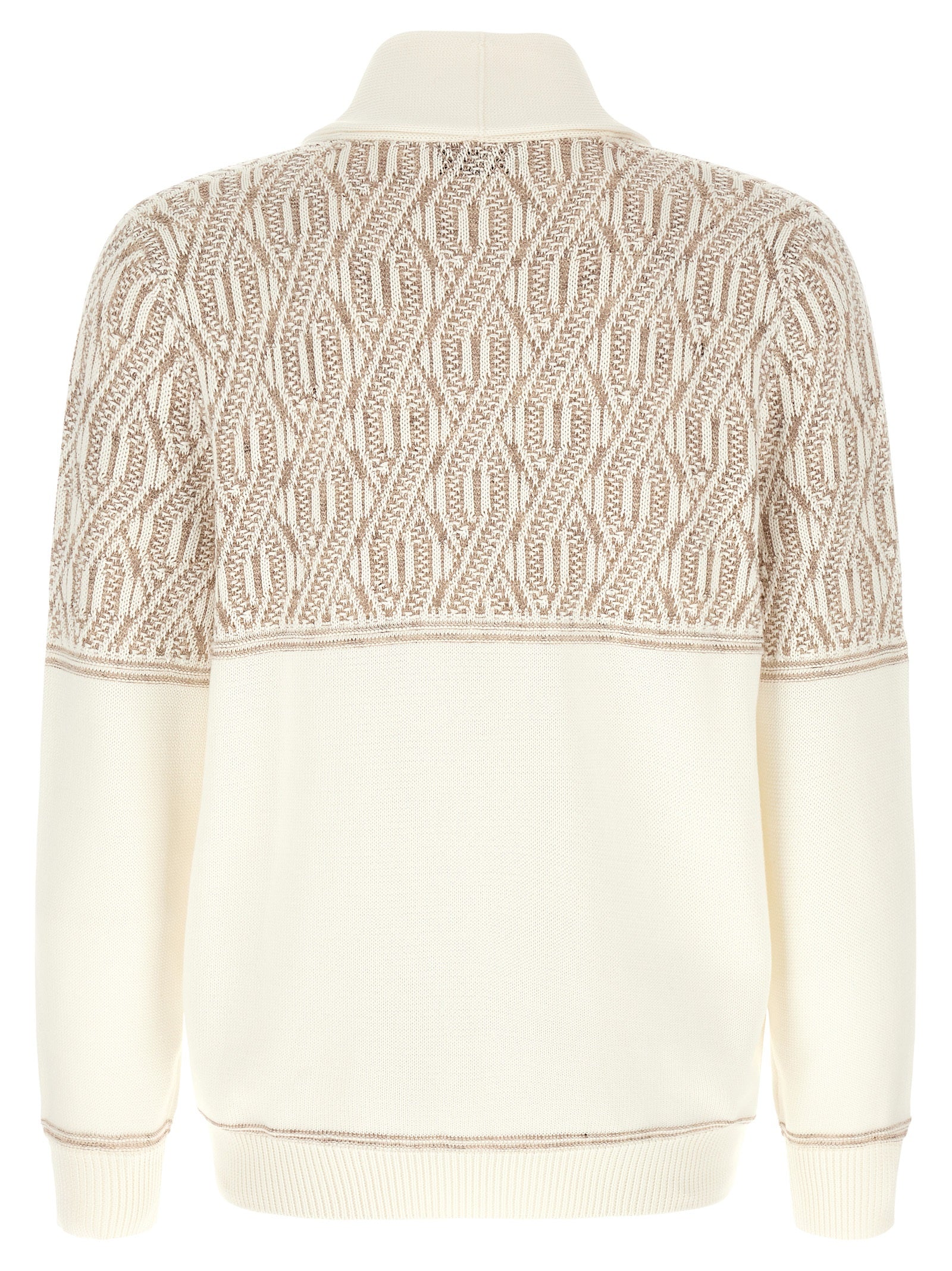 Beige Cotton Cardigan