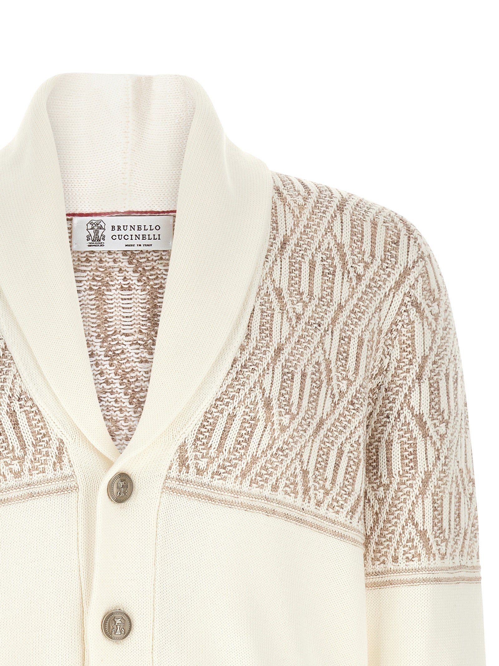 Beige Cotton Cardigan