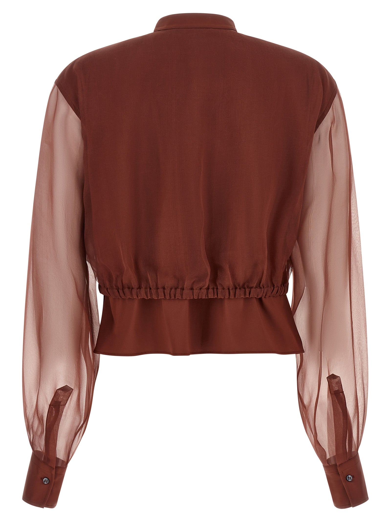 Brown Cotton Blouse
