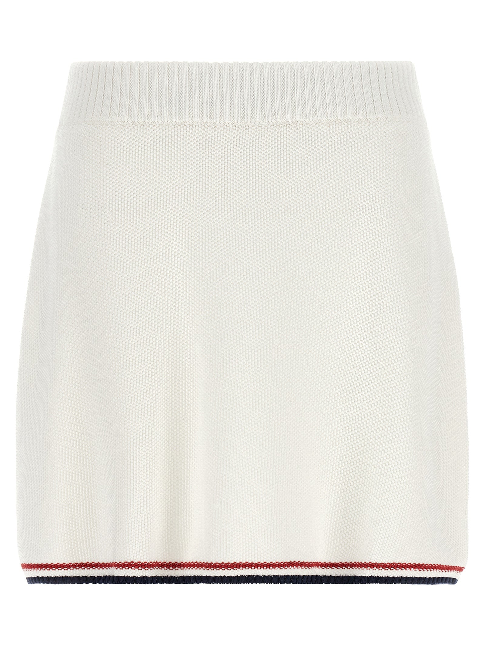 White Cotton Long Skirt