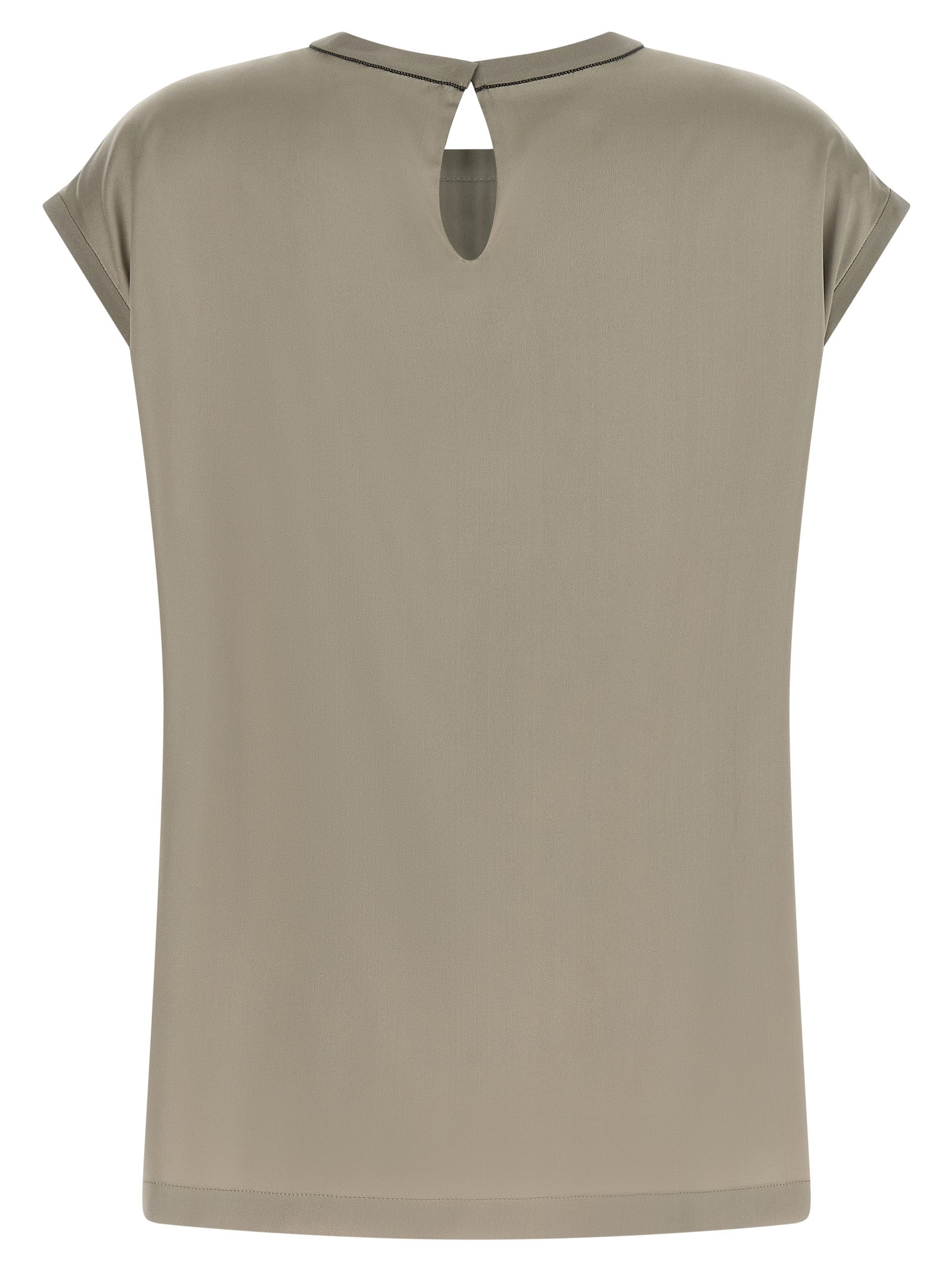 Bicolor Silk Blouse