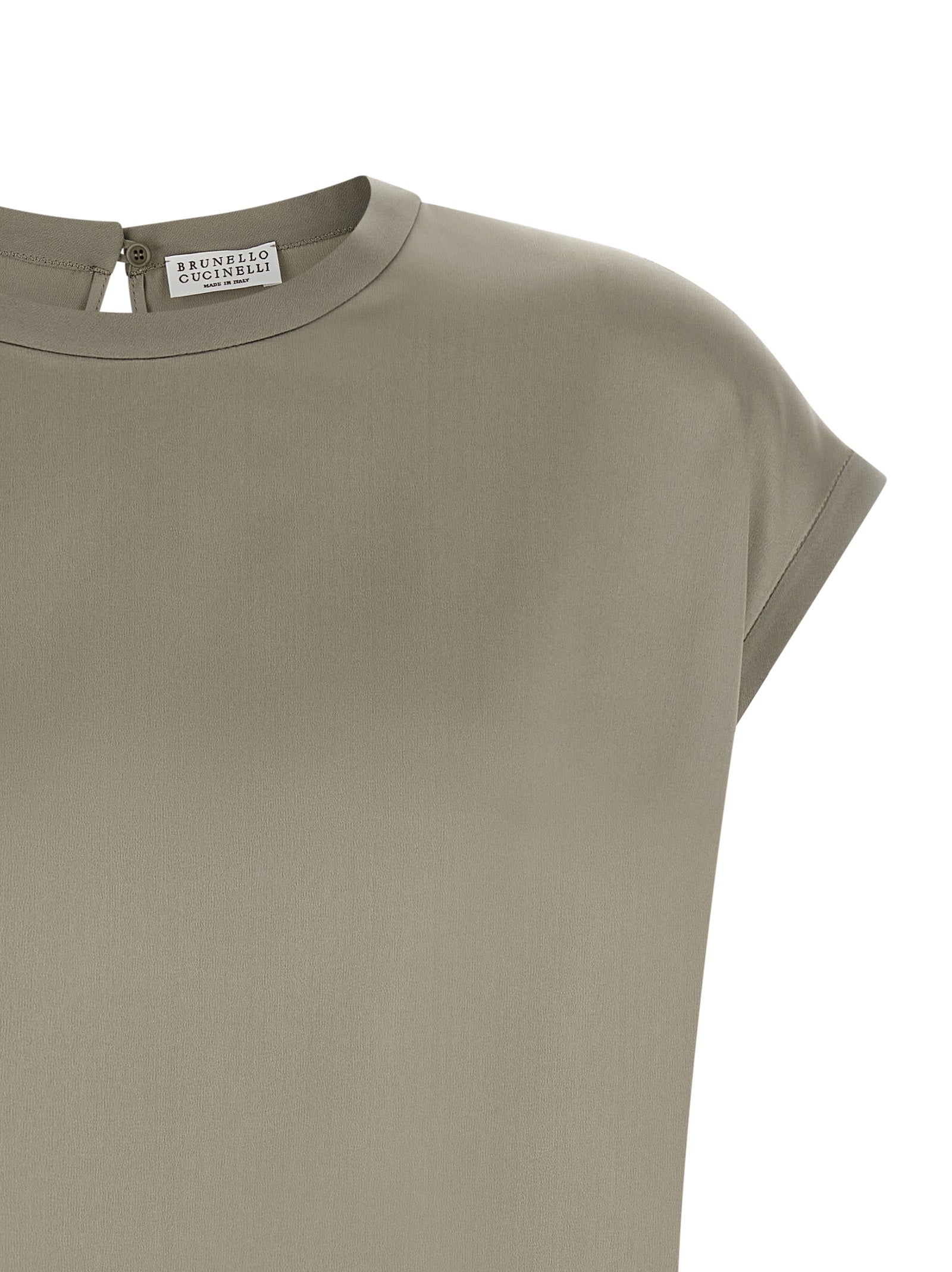 Bicolor Silk Blouse