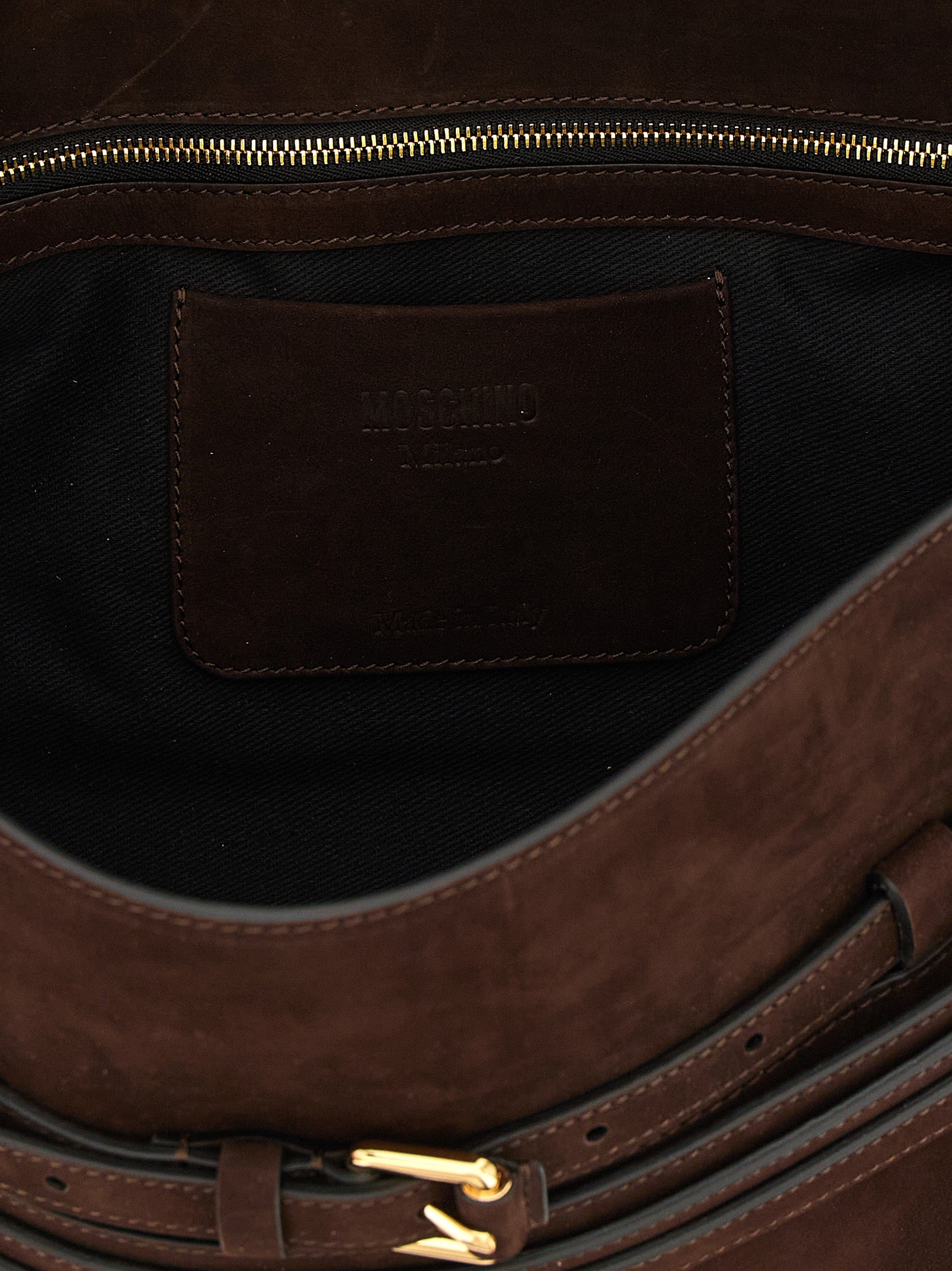 Brown Calfskin Shoulder Bag