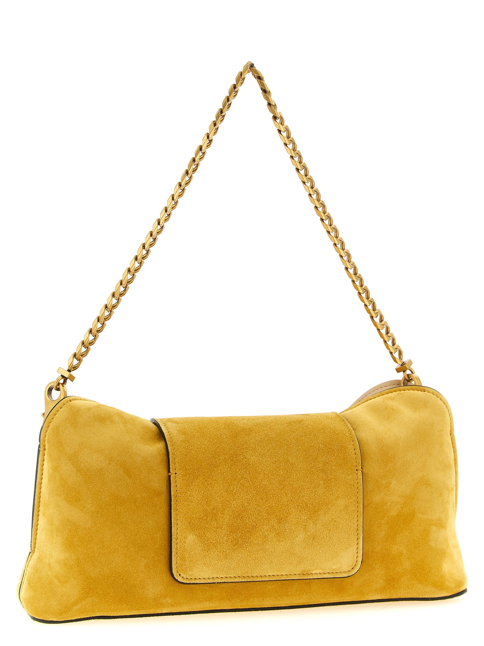 Bicolor Calfskin Clutch Bag