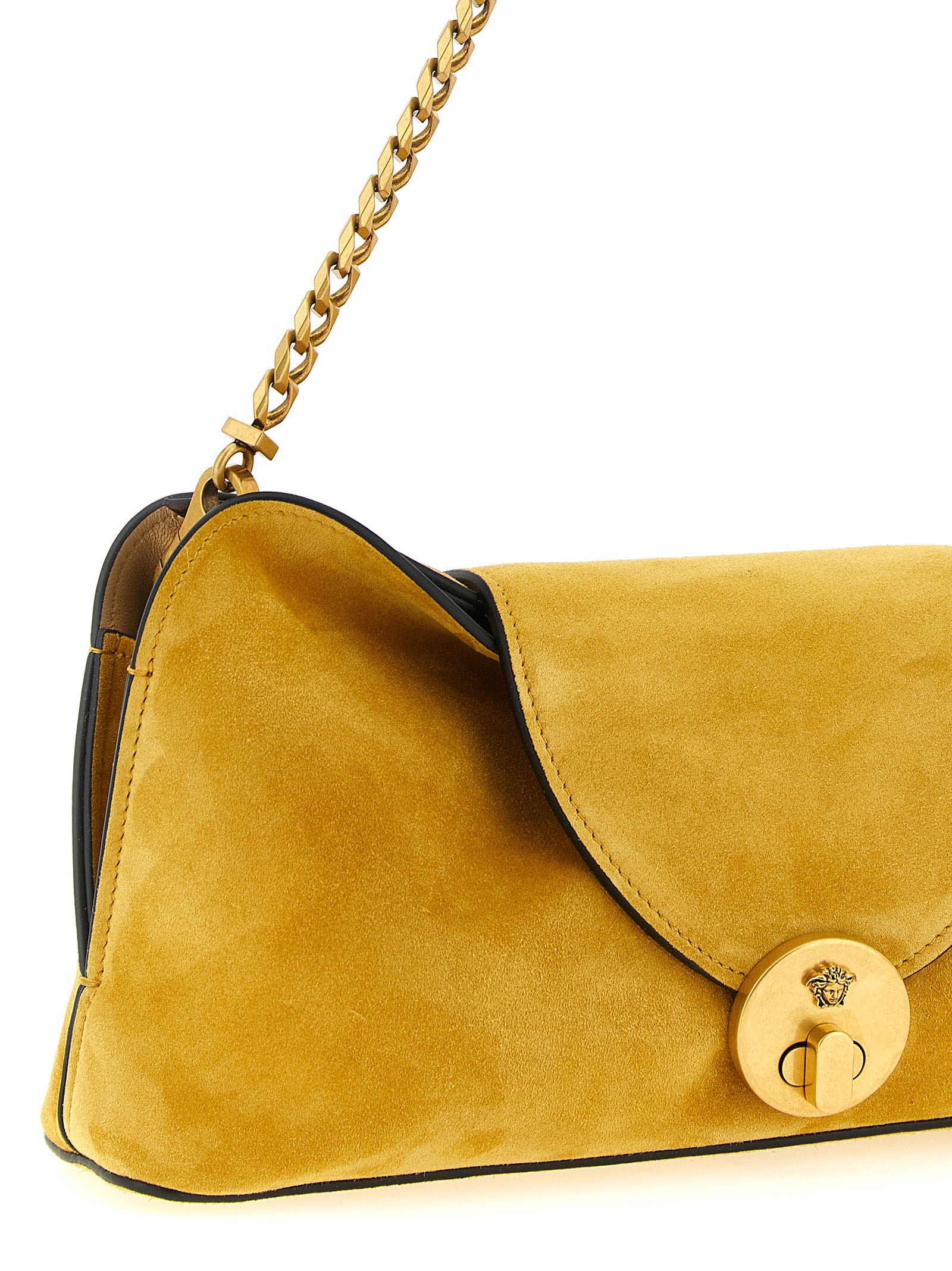 Bicolor Calfskin Clutch Bag