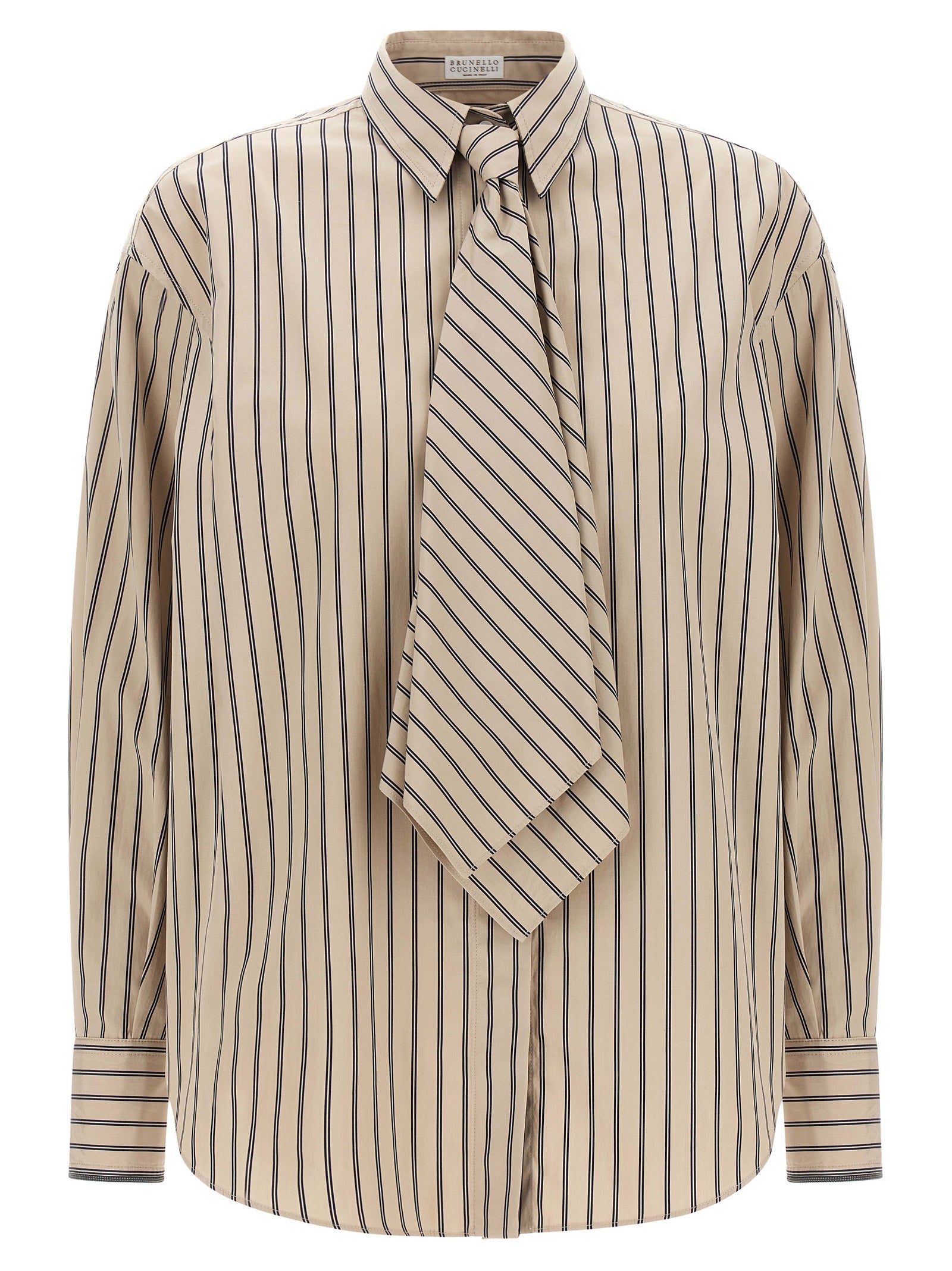 Beige Cotton Blouse
