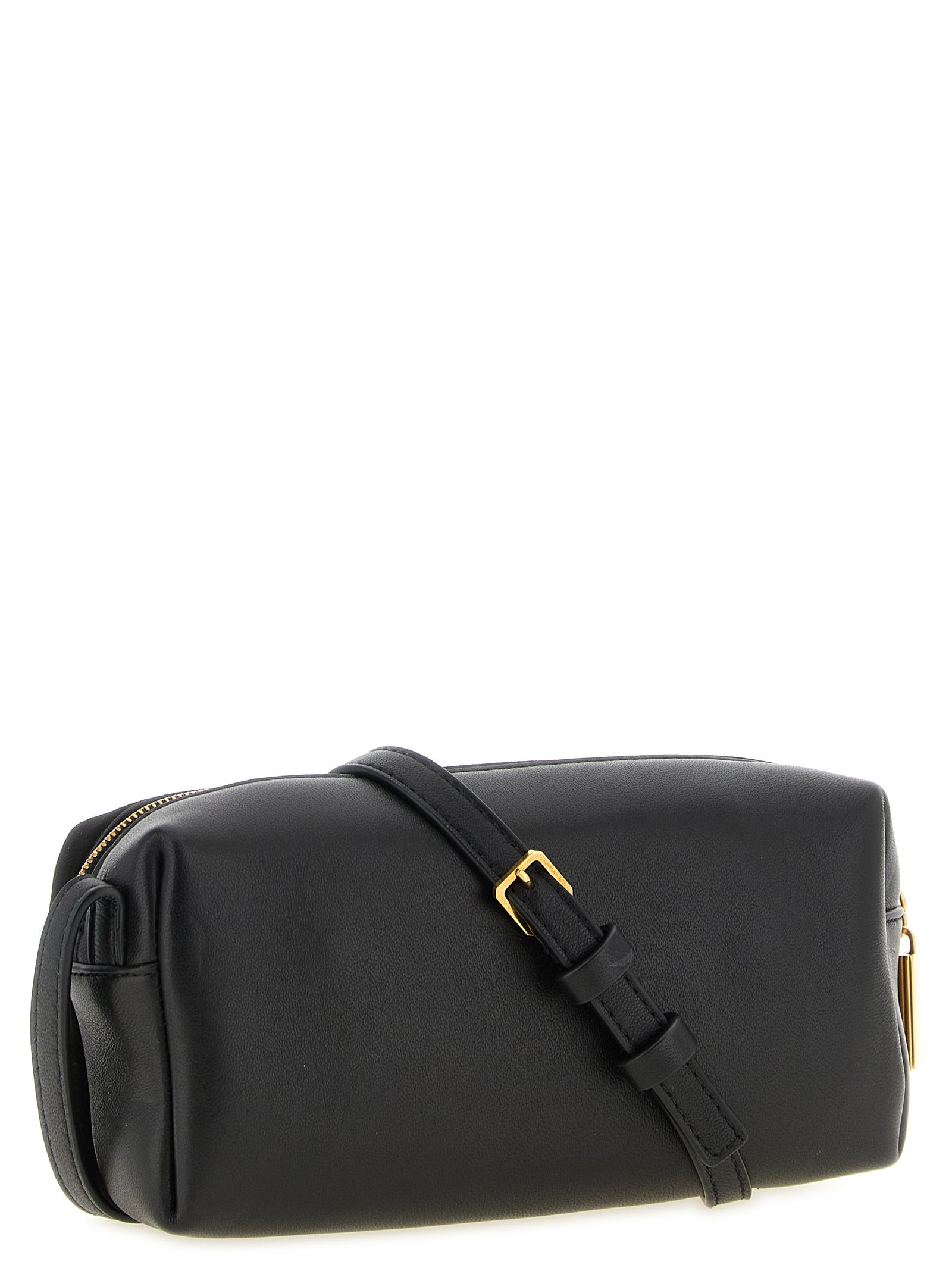 Black Calfskin Crossbody Bag