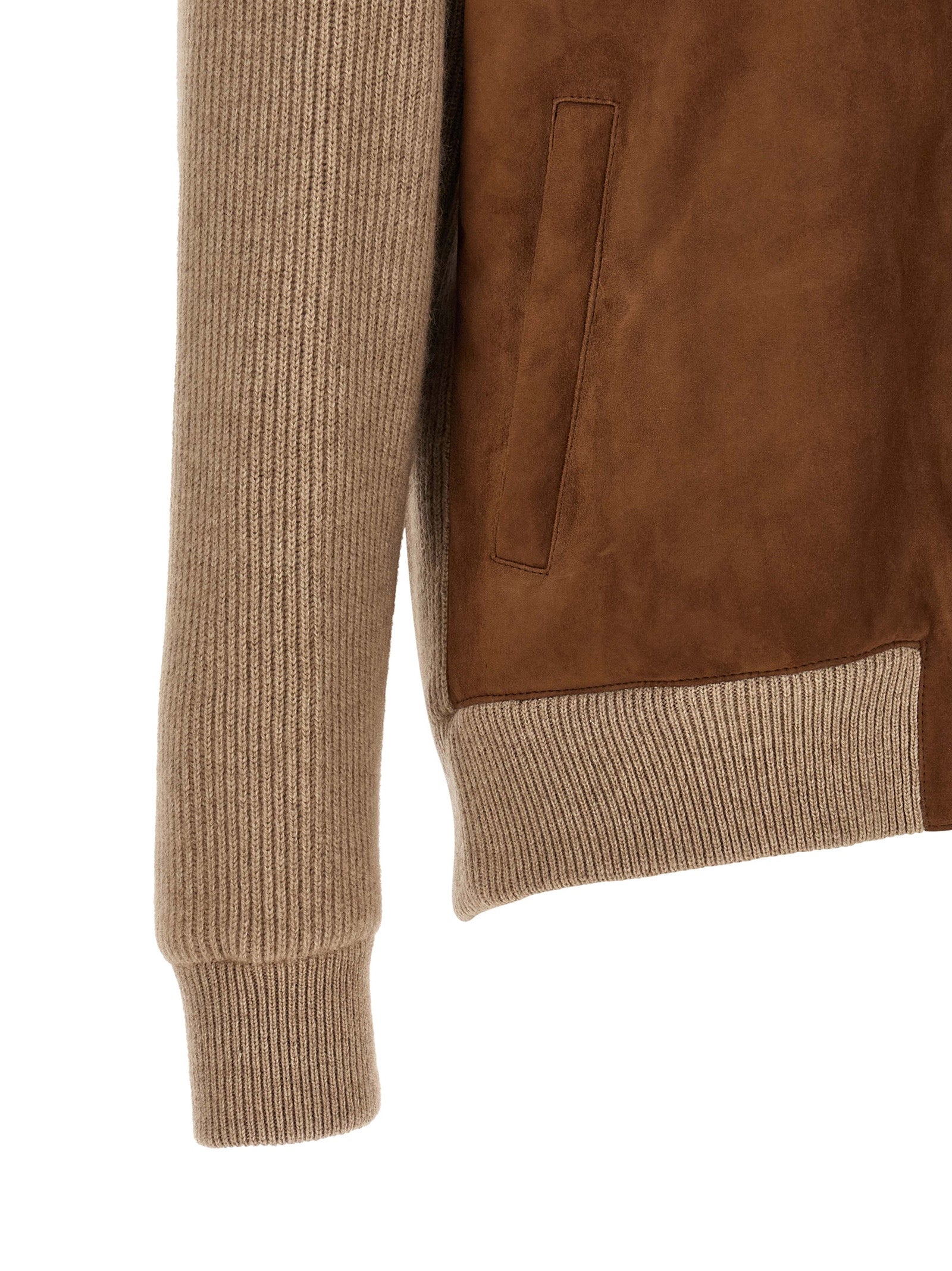 Brown Lamb Leather Bomber