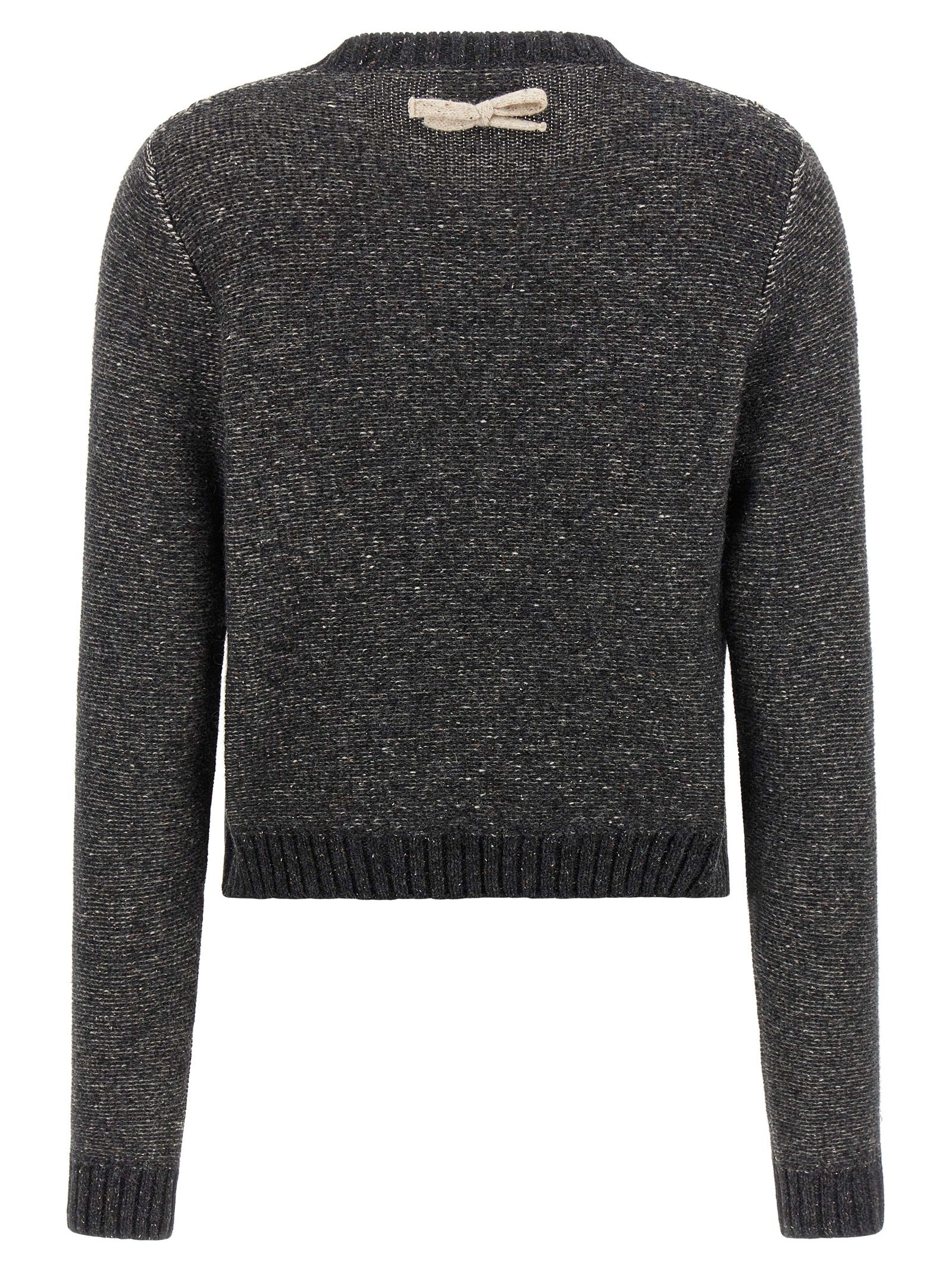 Gray Wool Cardigan