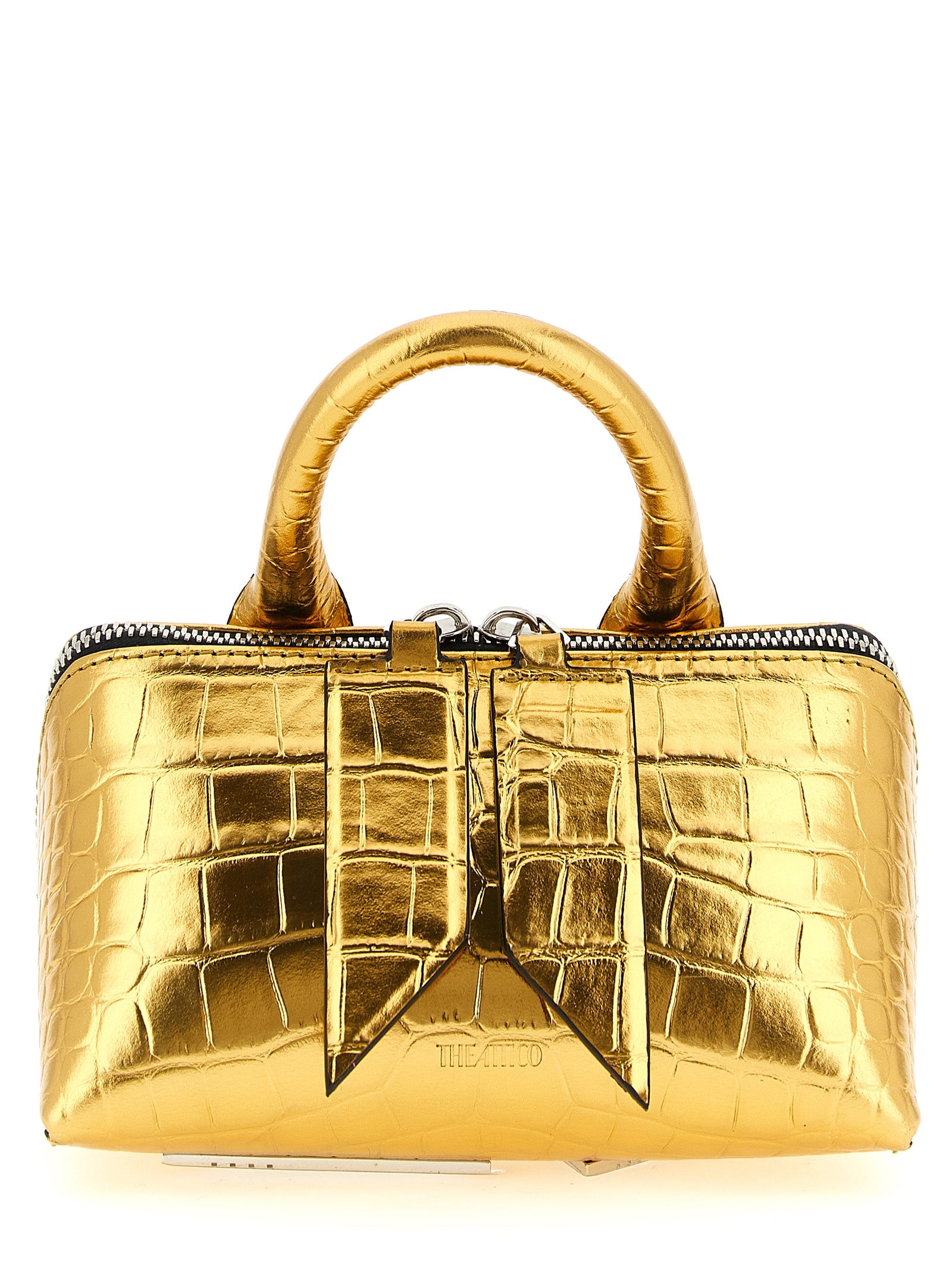 Gold Bovine Leather Handbag