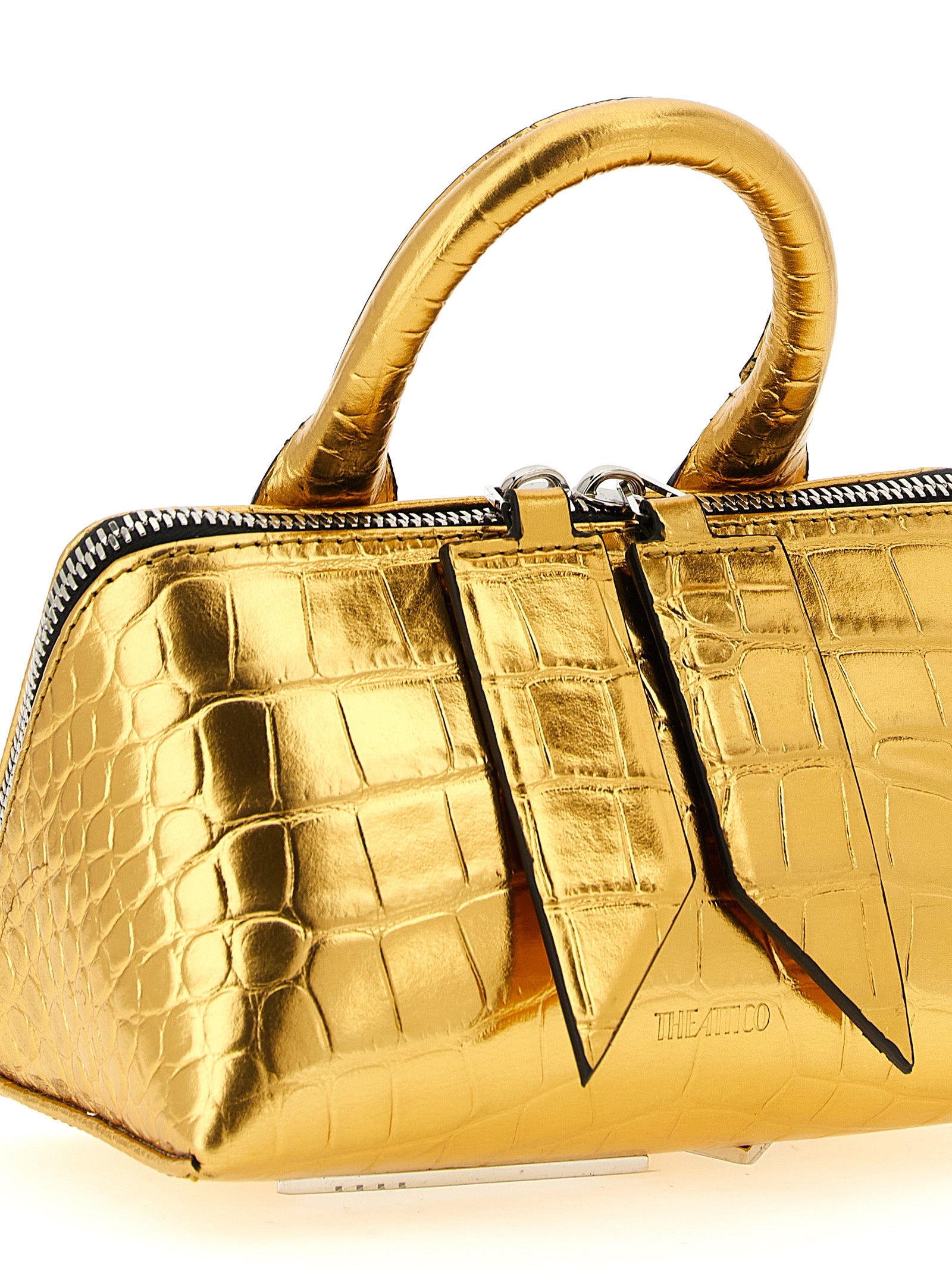 Gold Bovine Leather Handbag