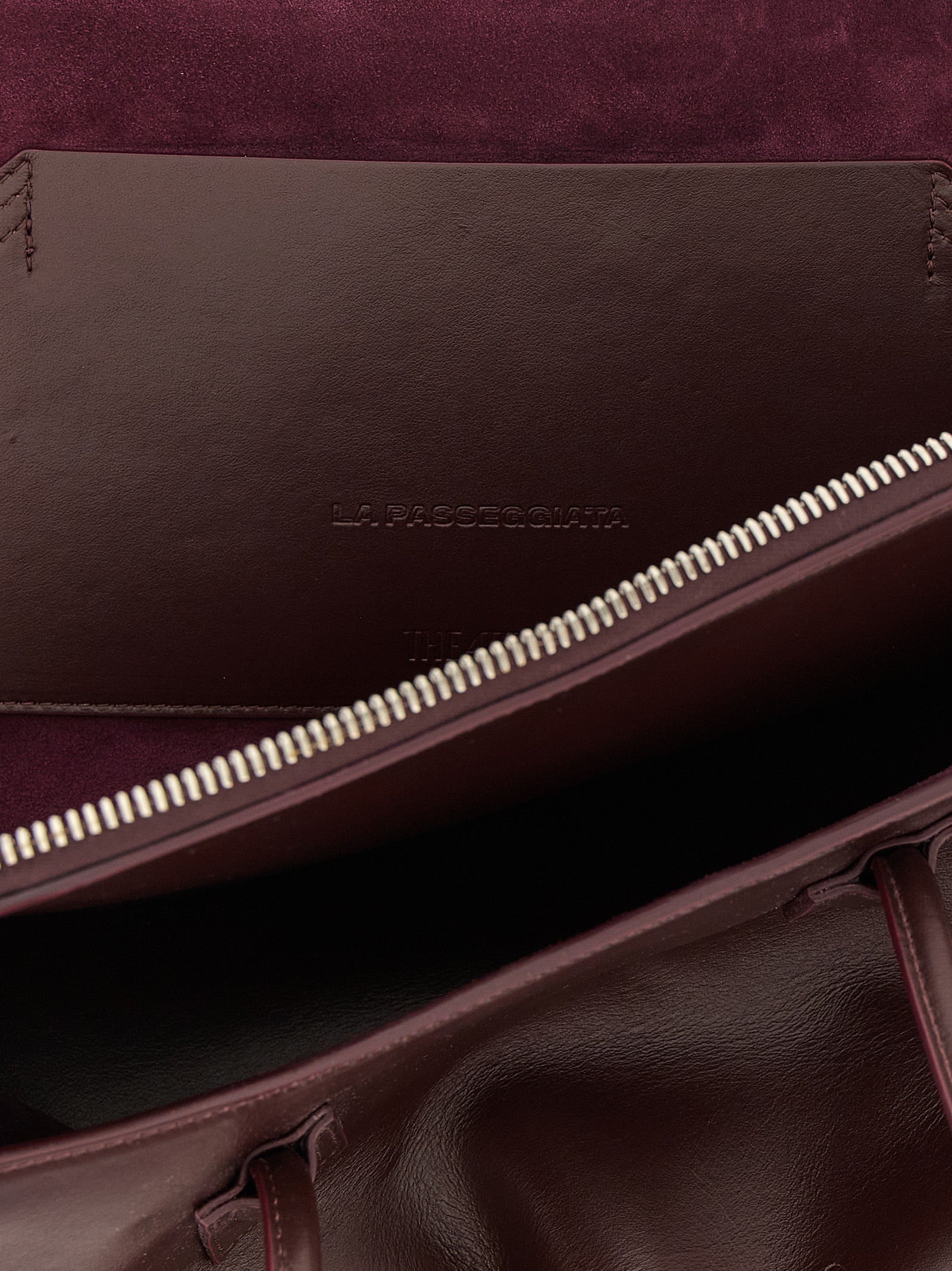 Purple Bovine Leather Shoulder Bag