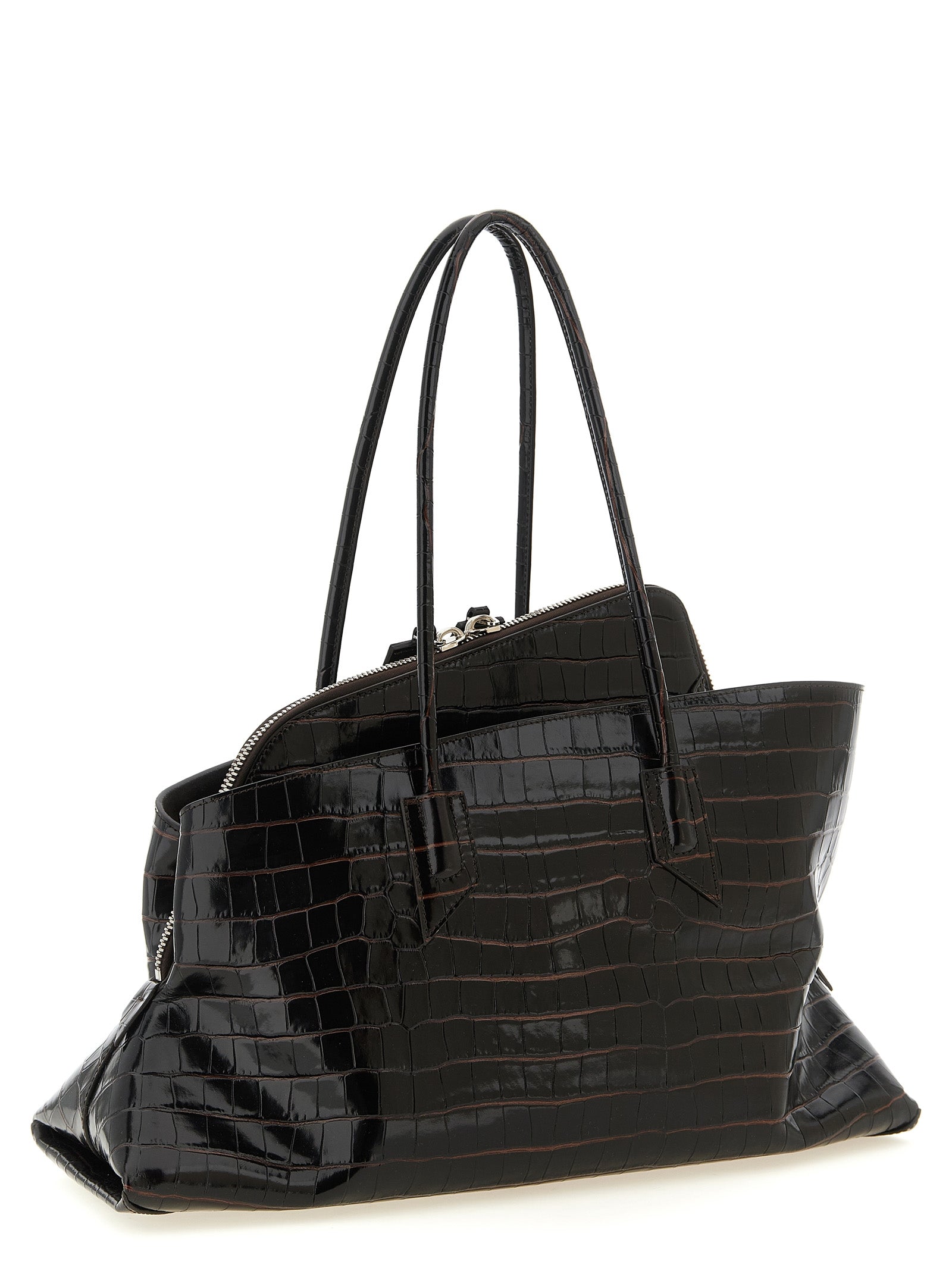 Brown Bovine Leather Shoulder Bag
