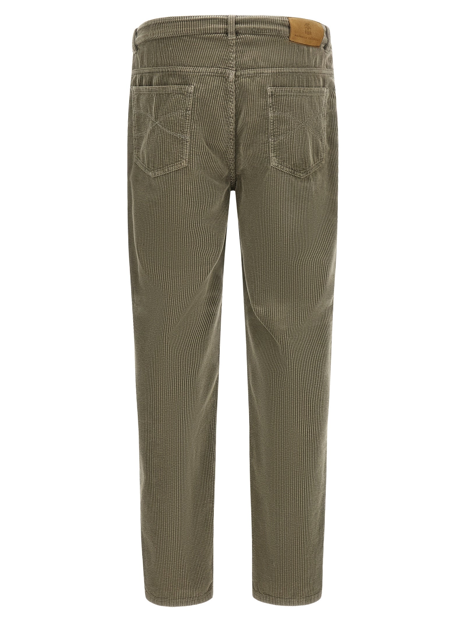 Bicolor Cotton Casual Pants