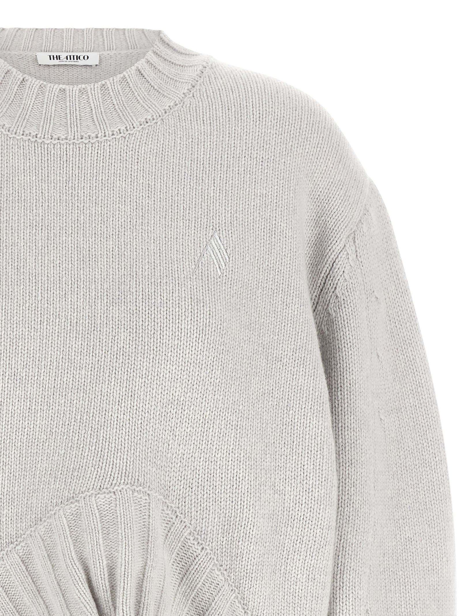 Gray Virgin Wool Cardigan