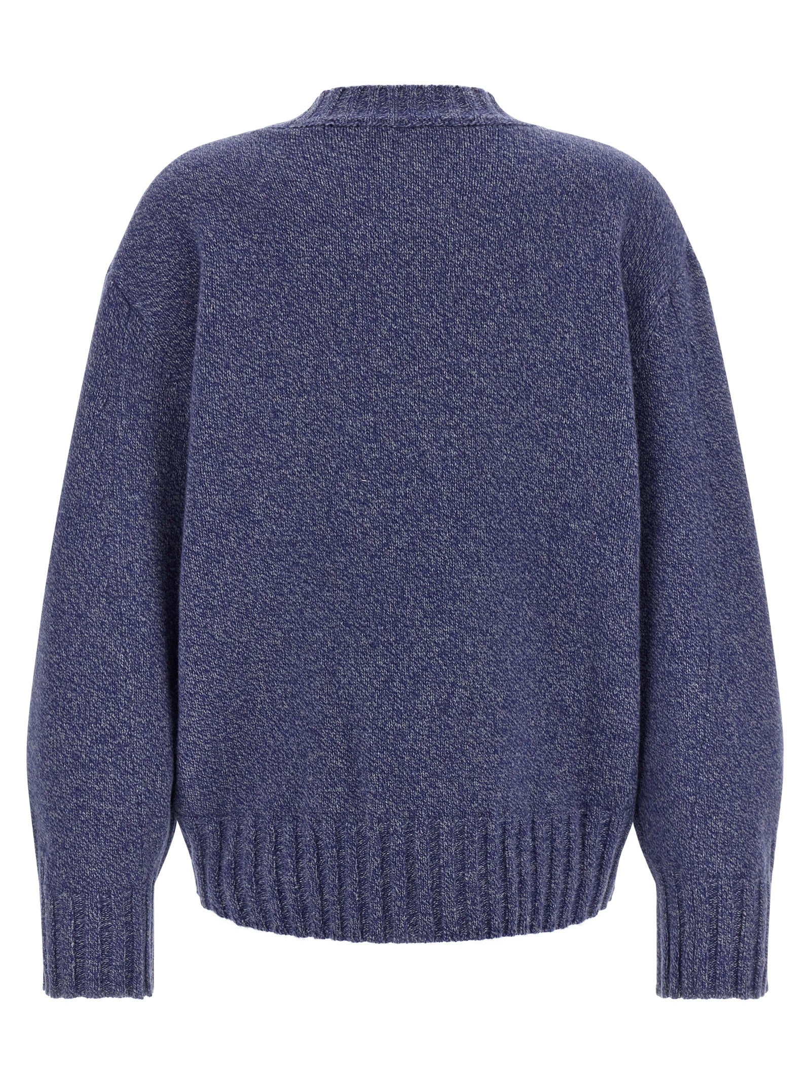 Blue Virgin Wool Cardigan