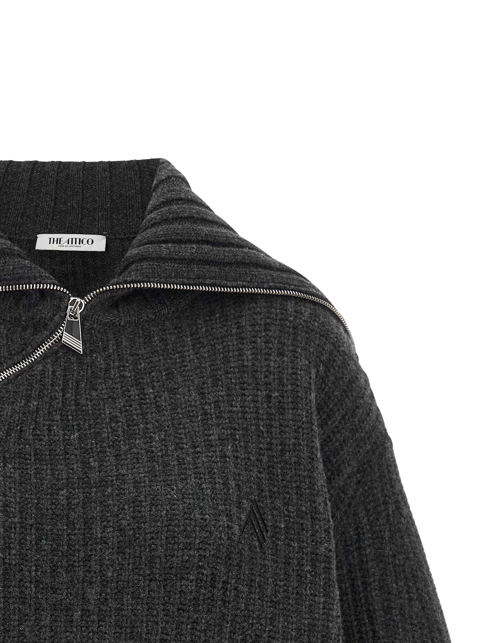 Gray Virgin Wool Cardigan