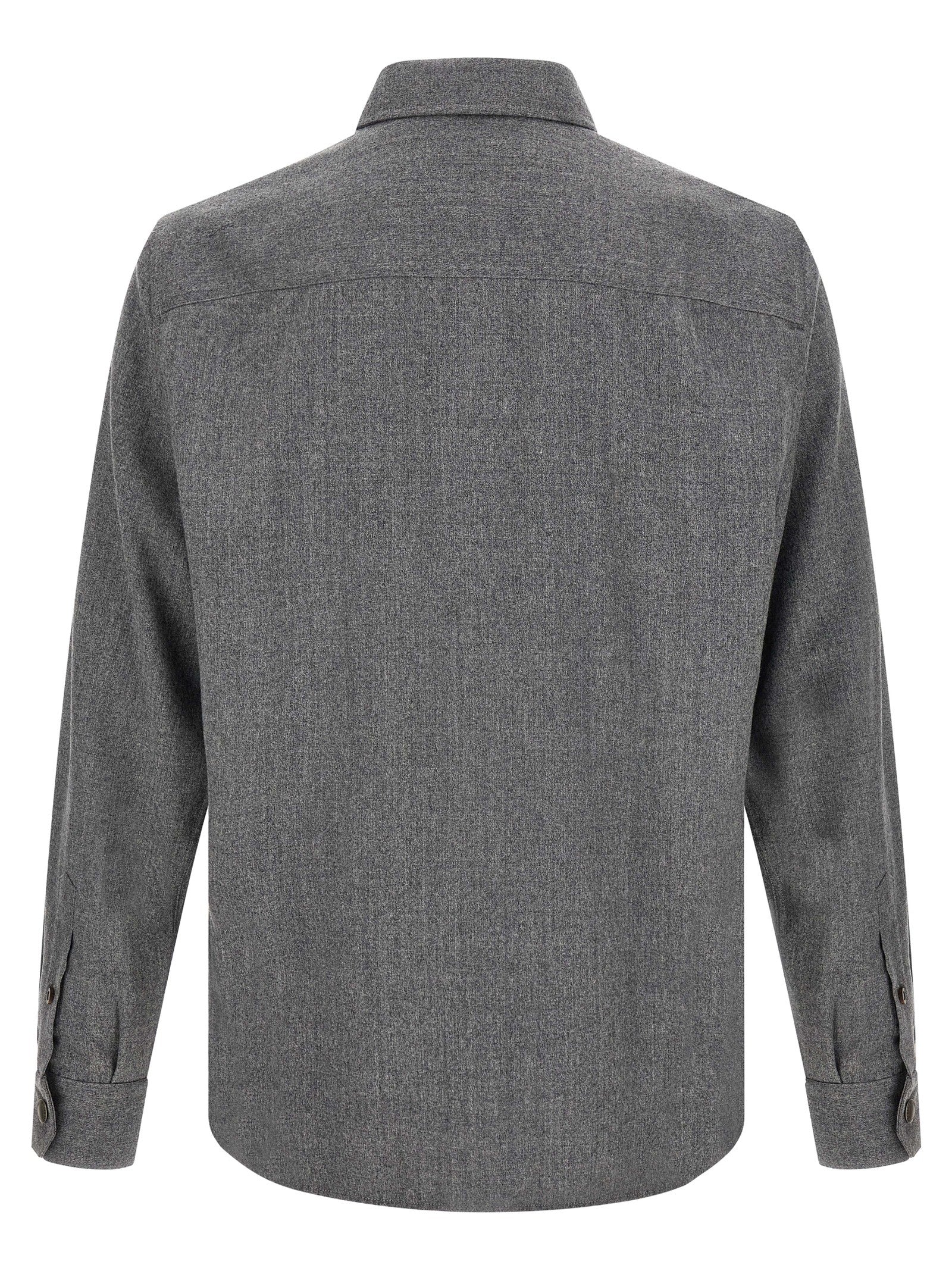 Gray Virgin Wool Blouse