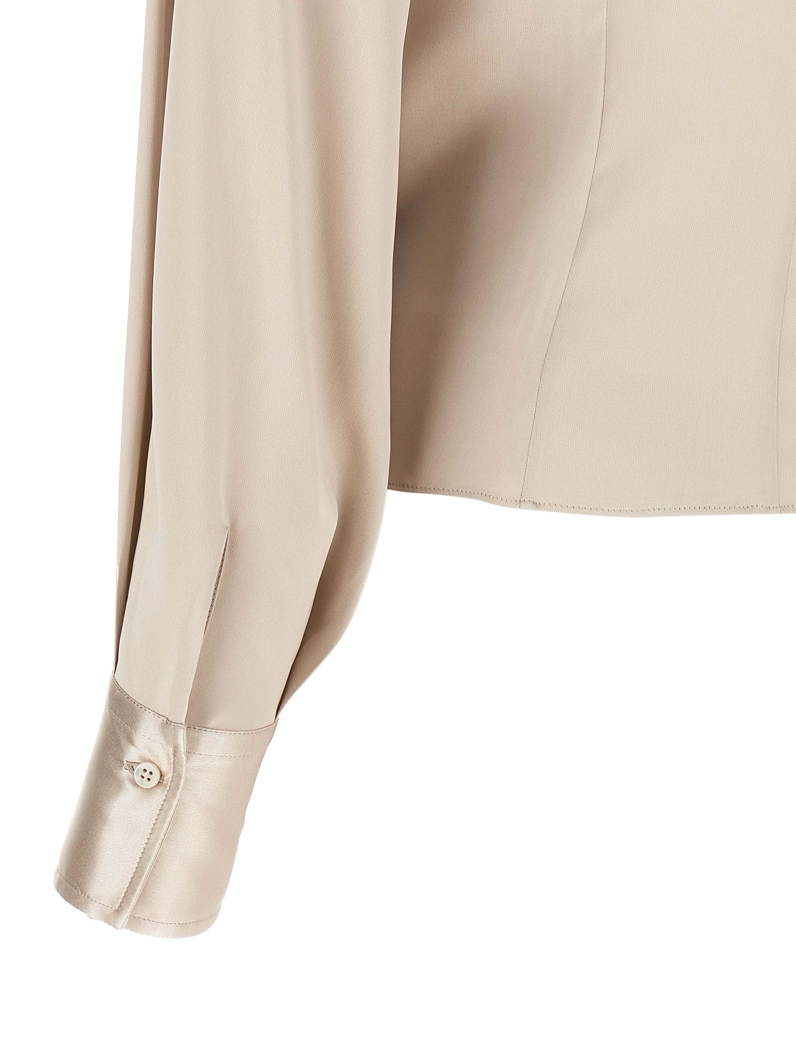 Beige Silk Blouse