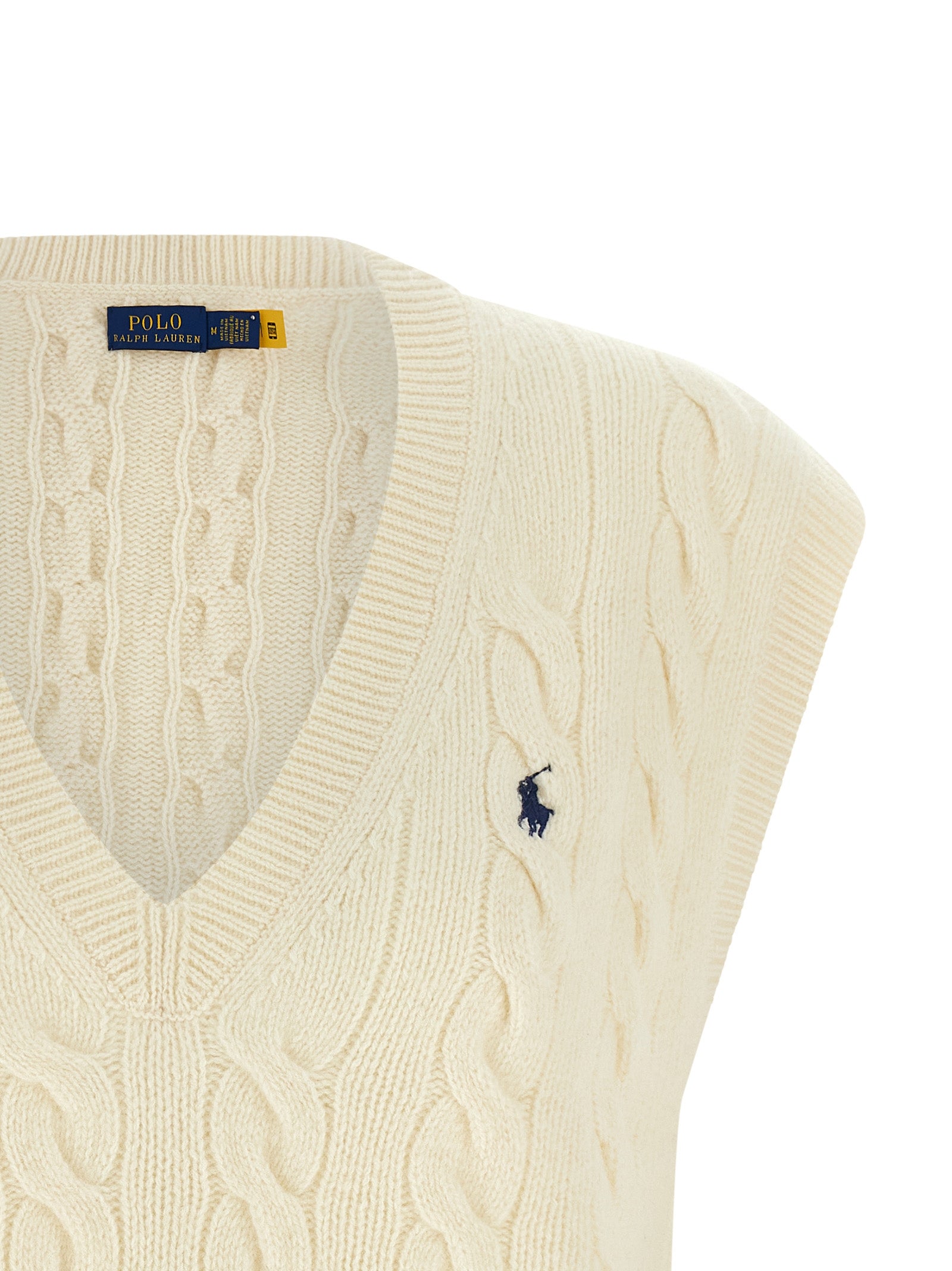 White Wool Sleeveless Jacket