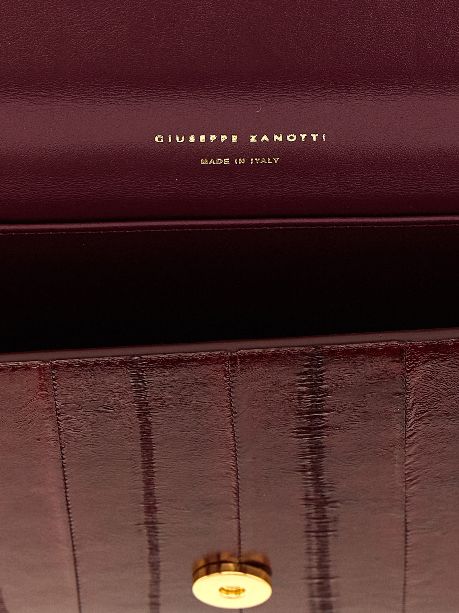 Bordeaux Leather Clutch Bag