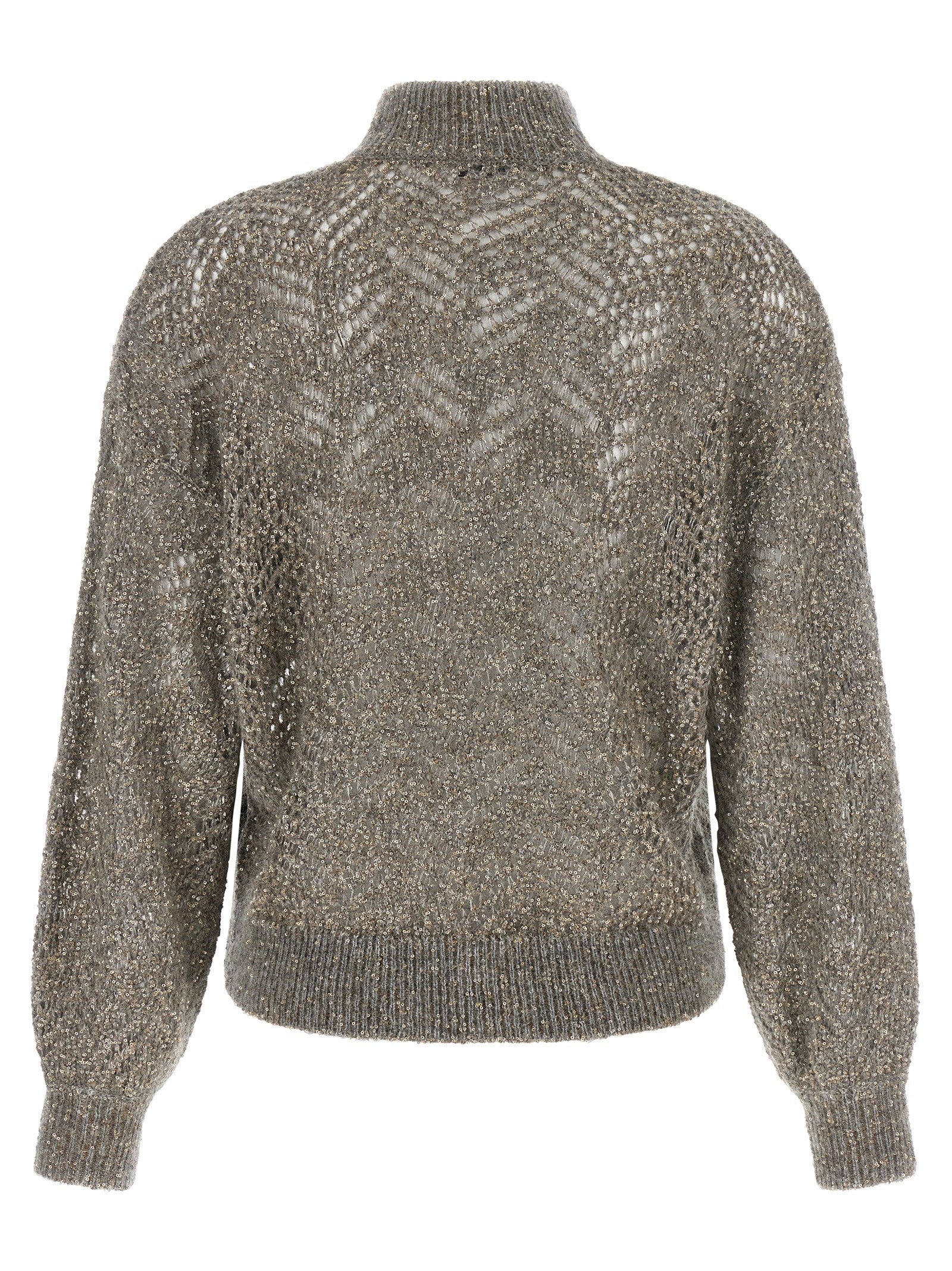 Gray Polyamide Cardigan
