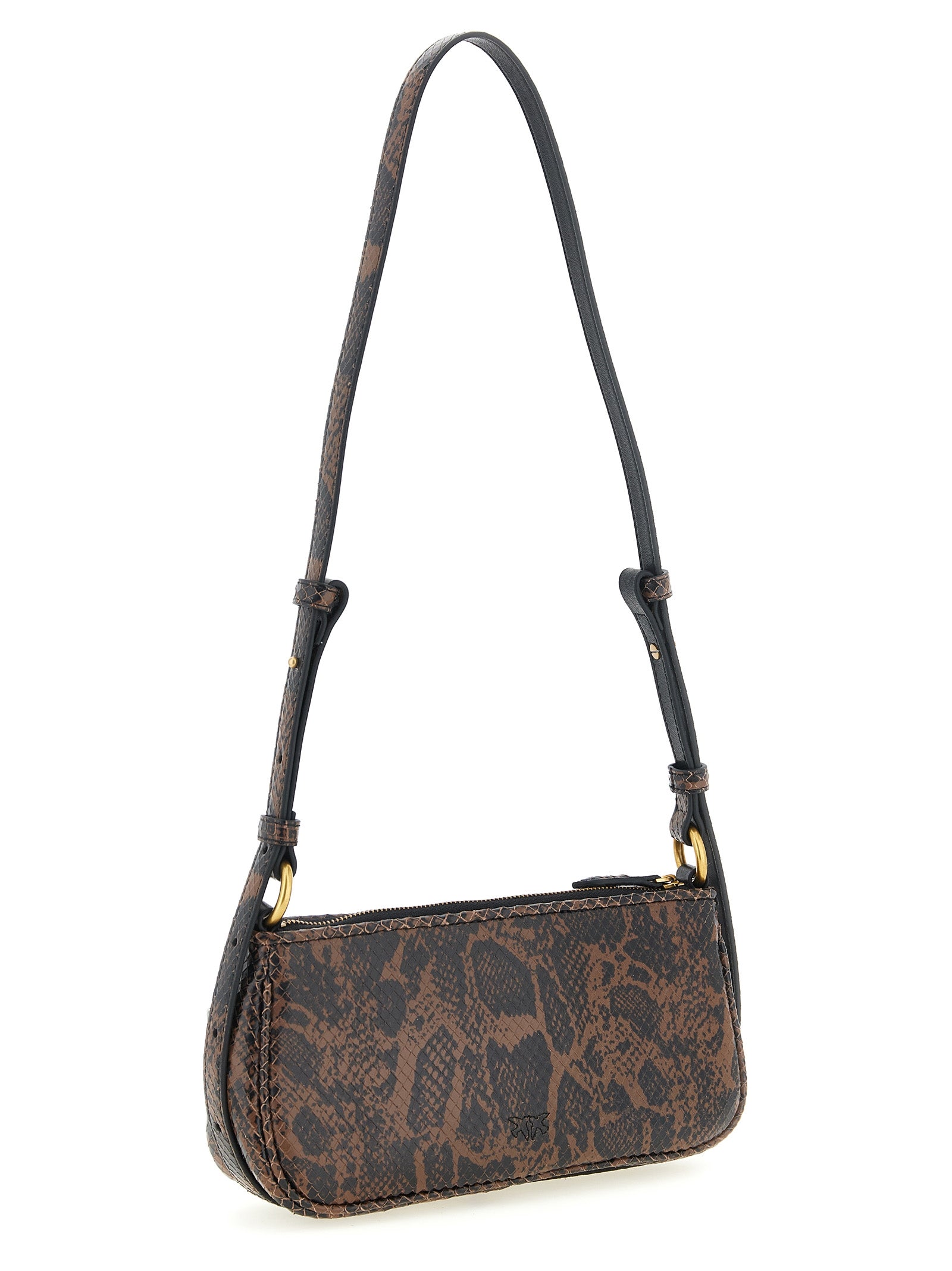 Brown Calfskin Crossbody Bag