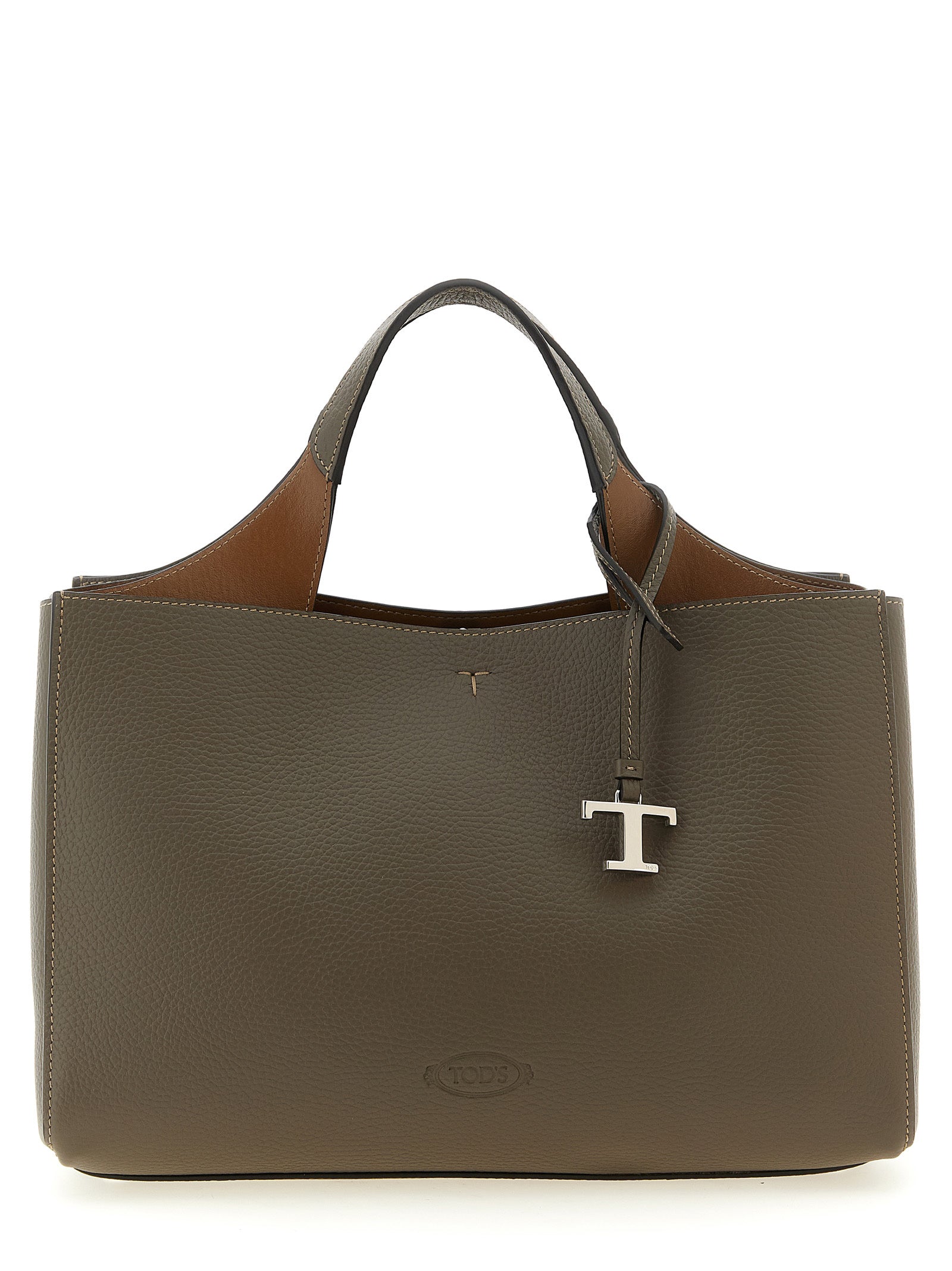 Gray Calfskin Handbag