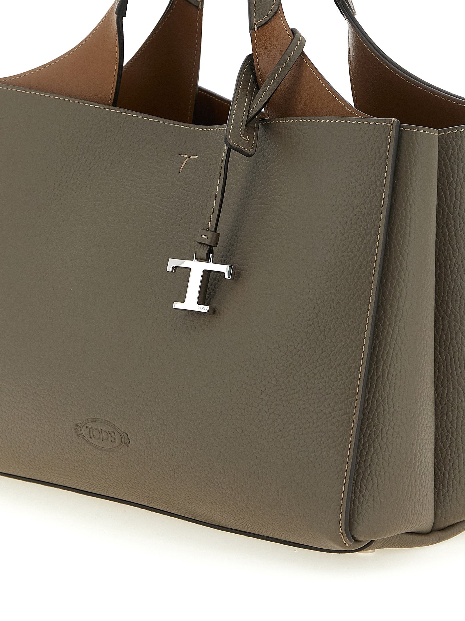 Gray Calfskin Handbag