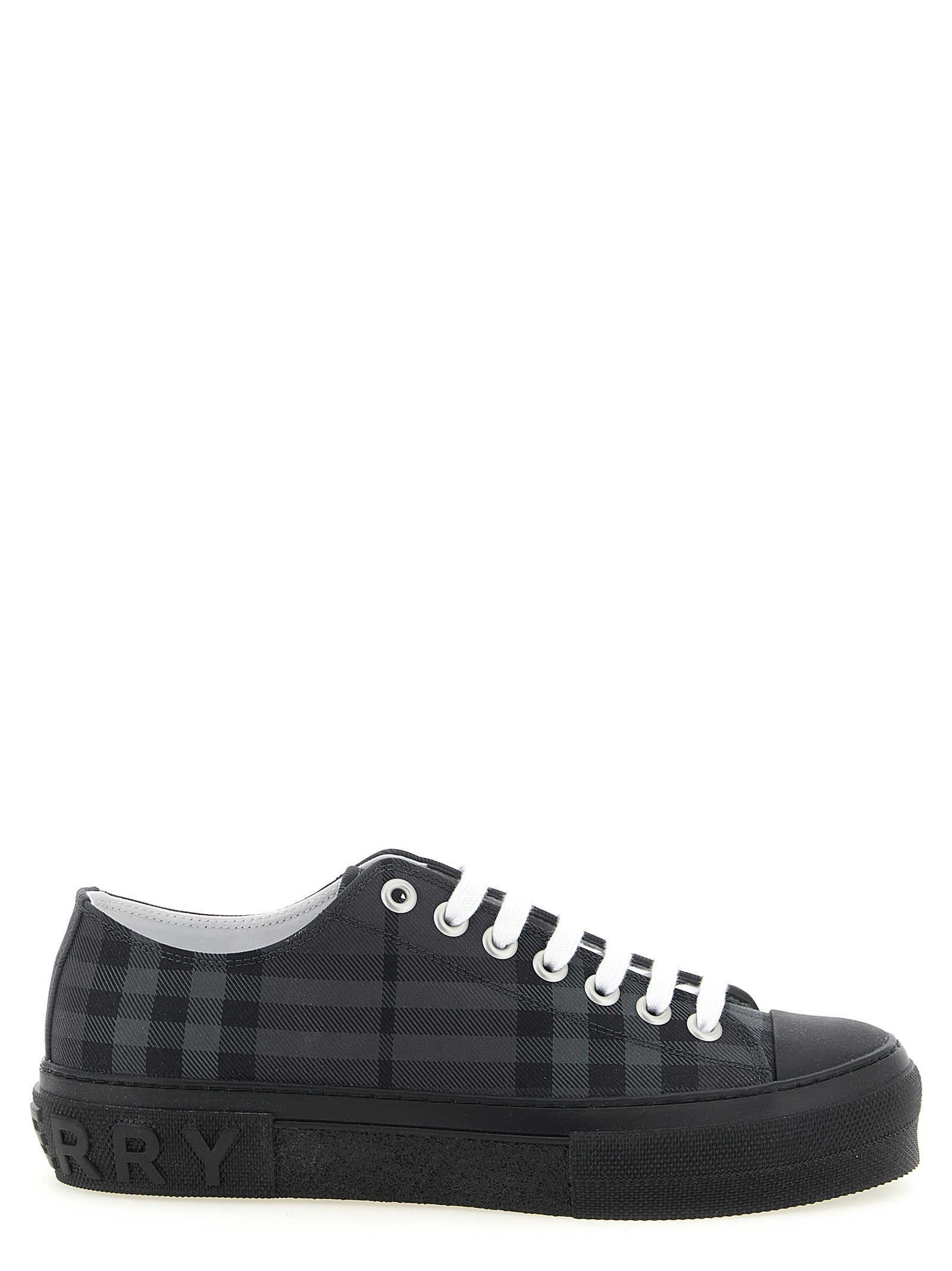 Gray Polyamide Low Top Sneakers
