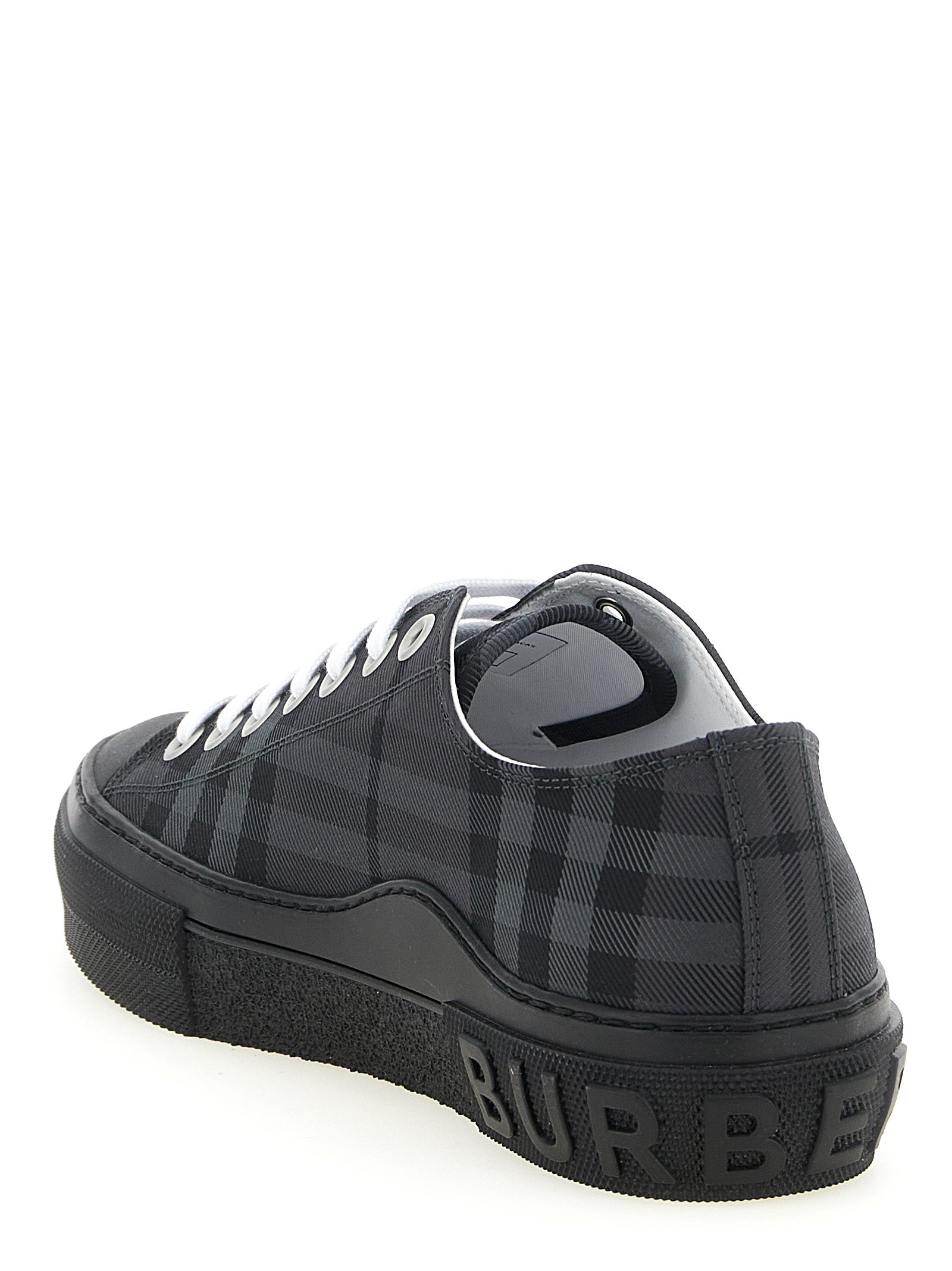 Gray Polyamide Low Top Sneakers