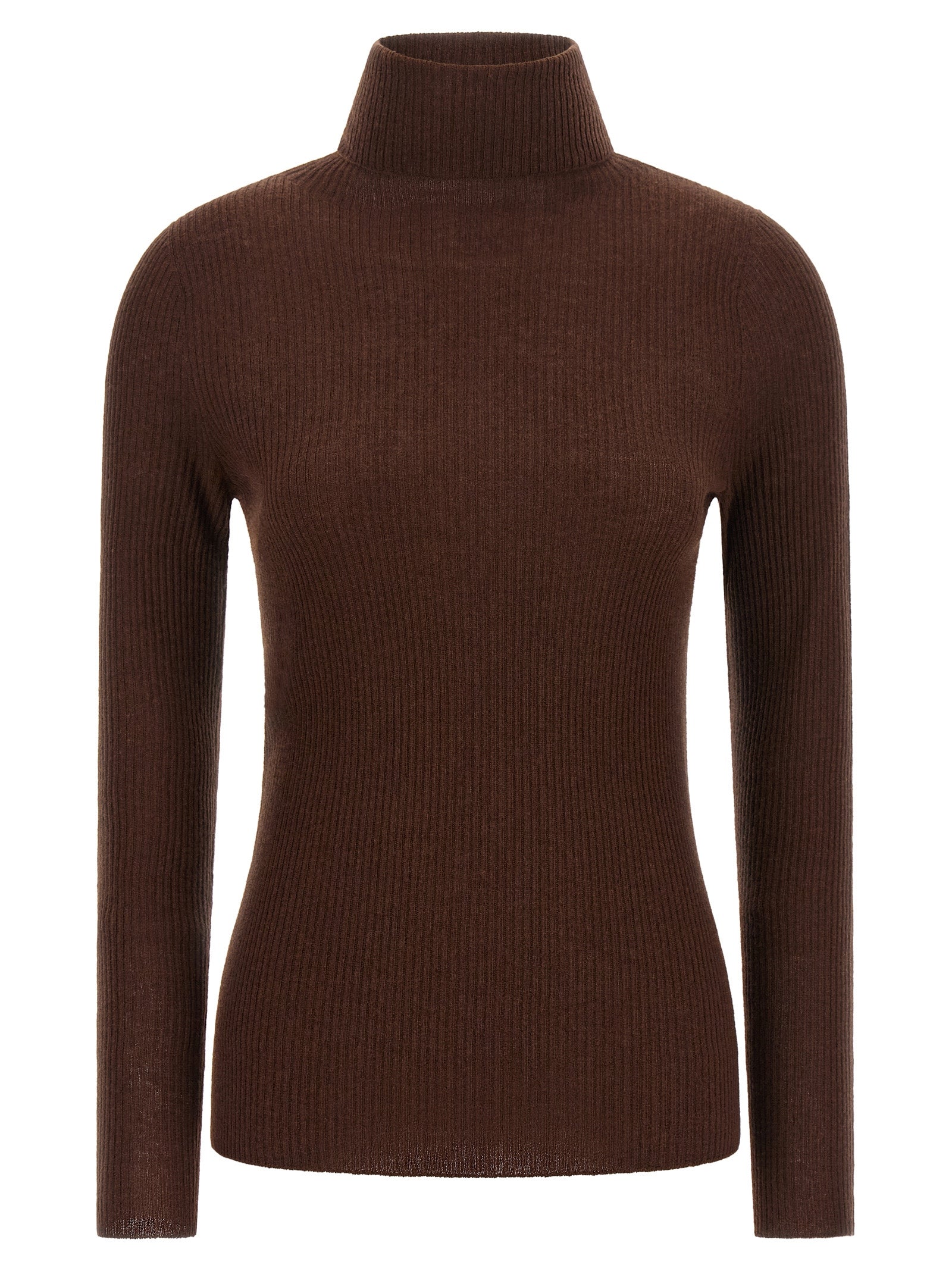 Brown Virgin Wool Cardigan