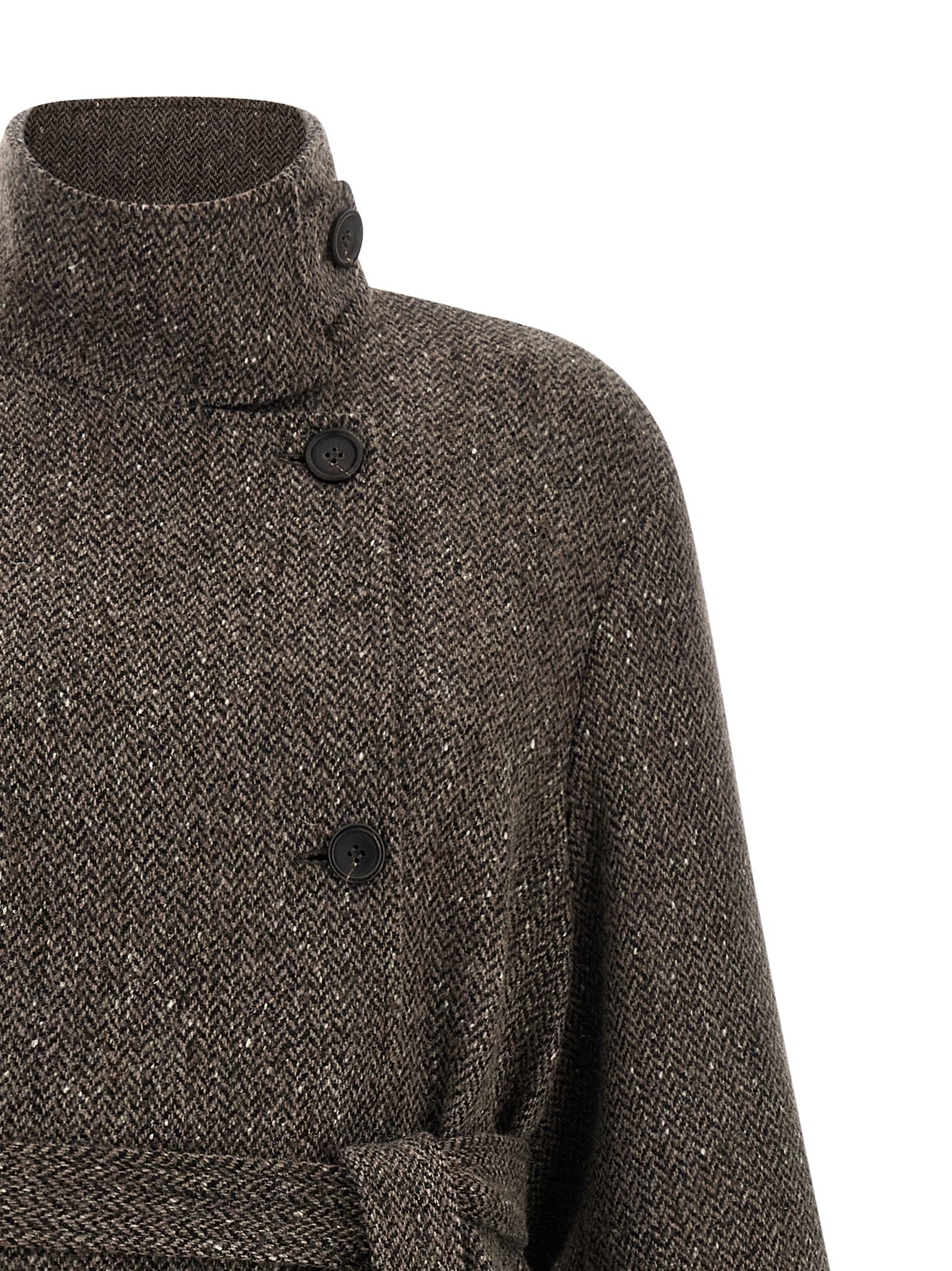 Brown Virgin Wool Coat