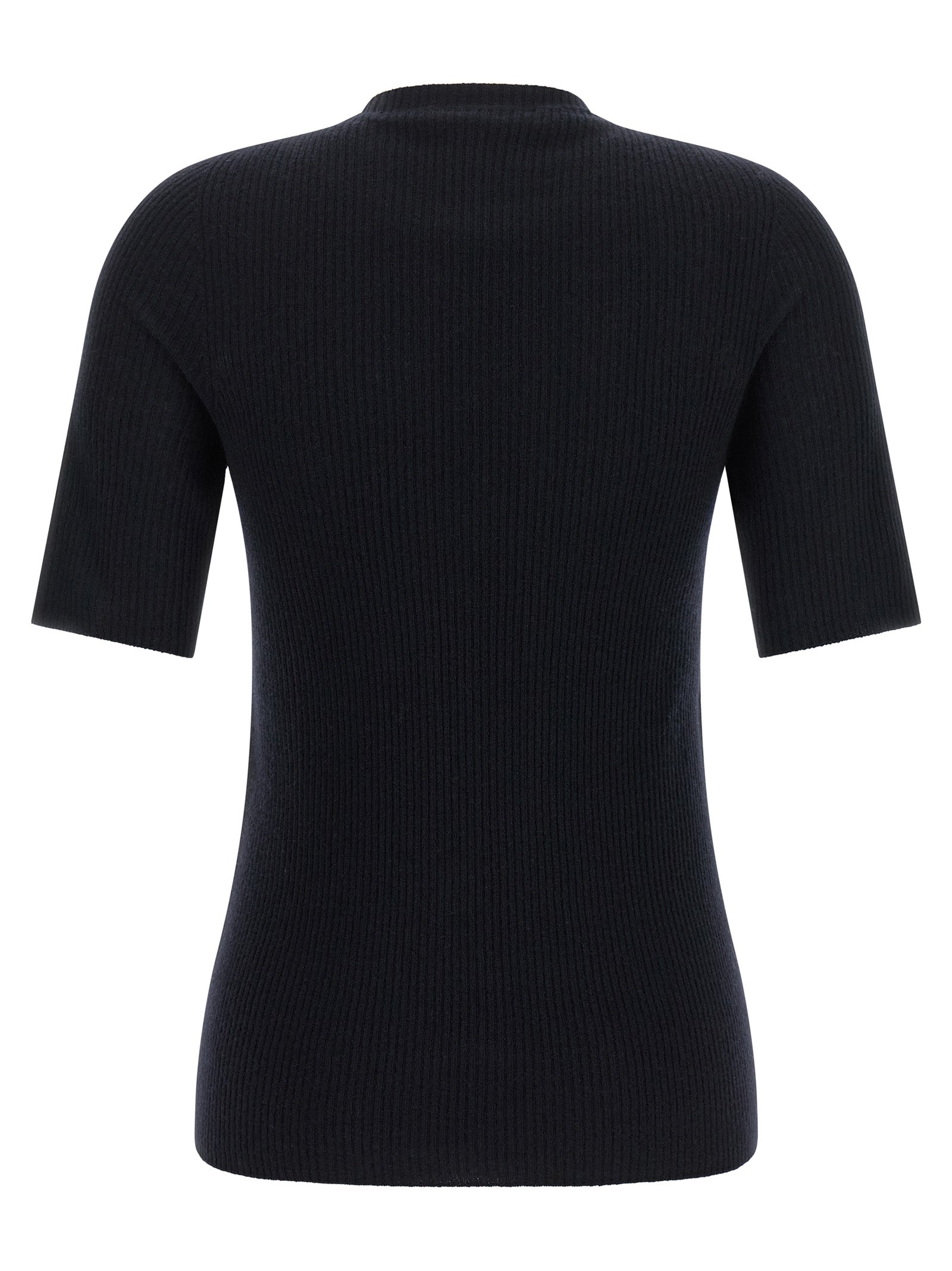 Blue Virgin Wool T-Shirt
