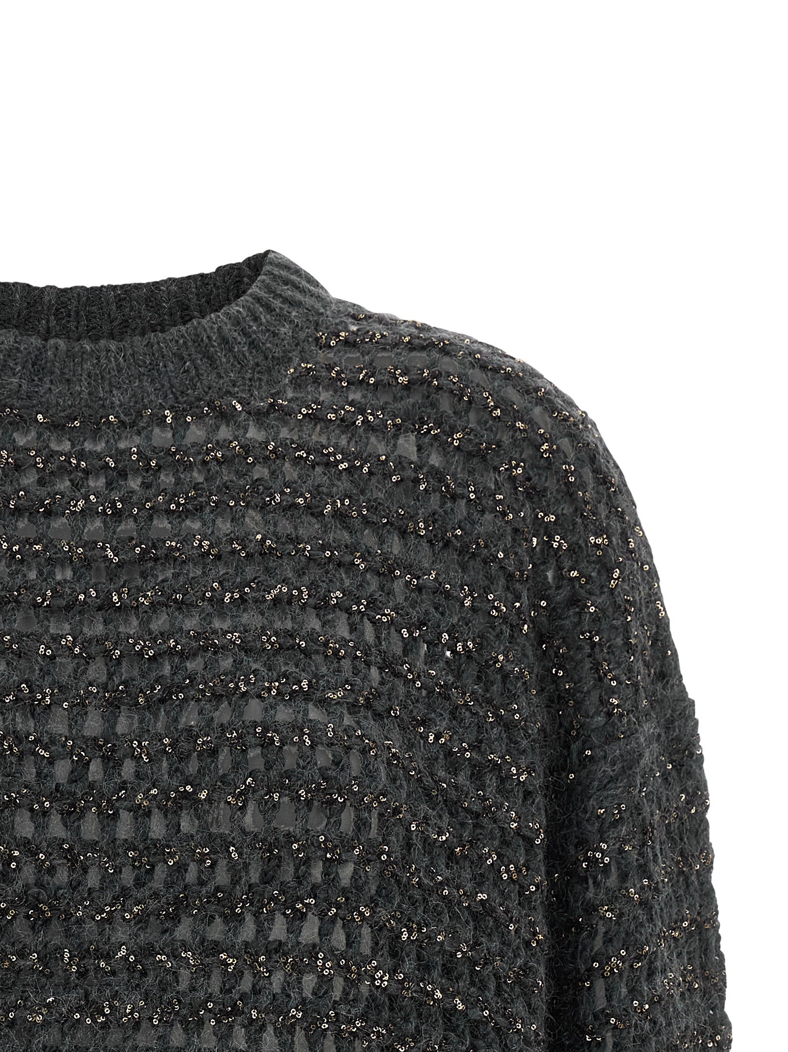 Gray Elastane Cardigan