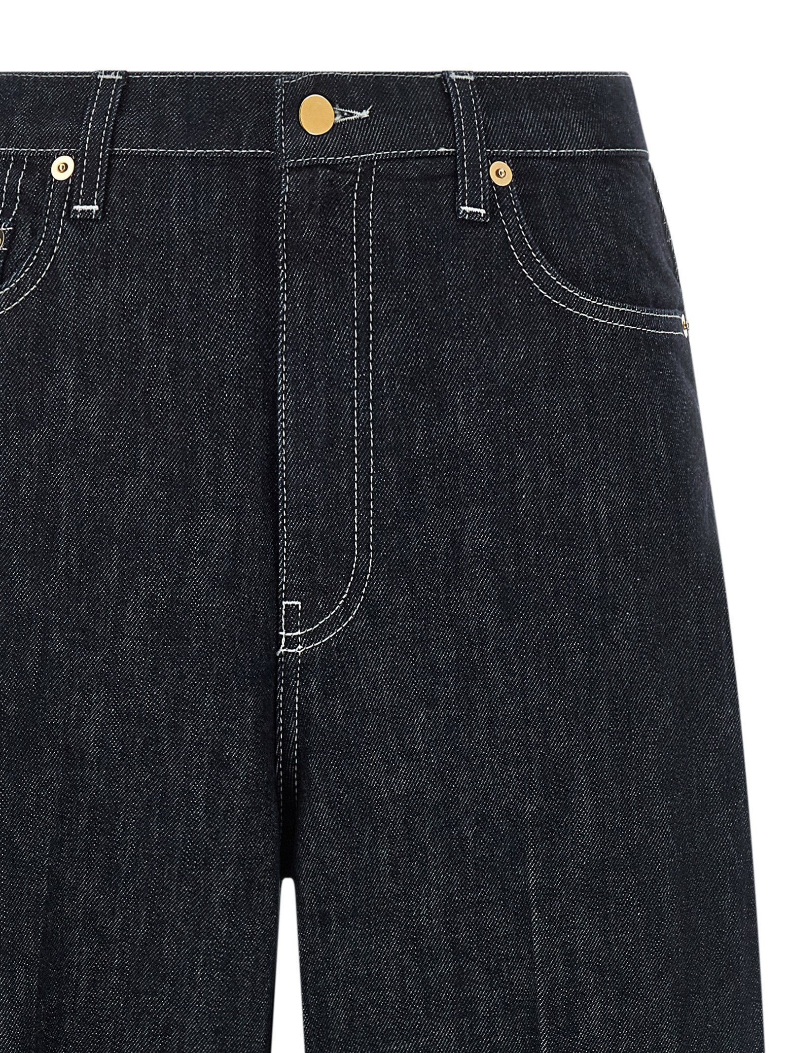 Blue Cotton Jeans Denim