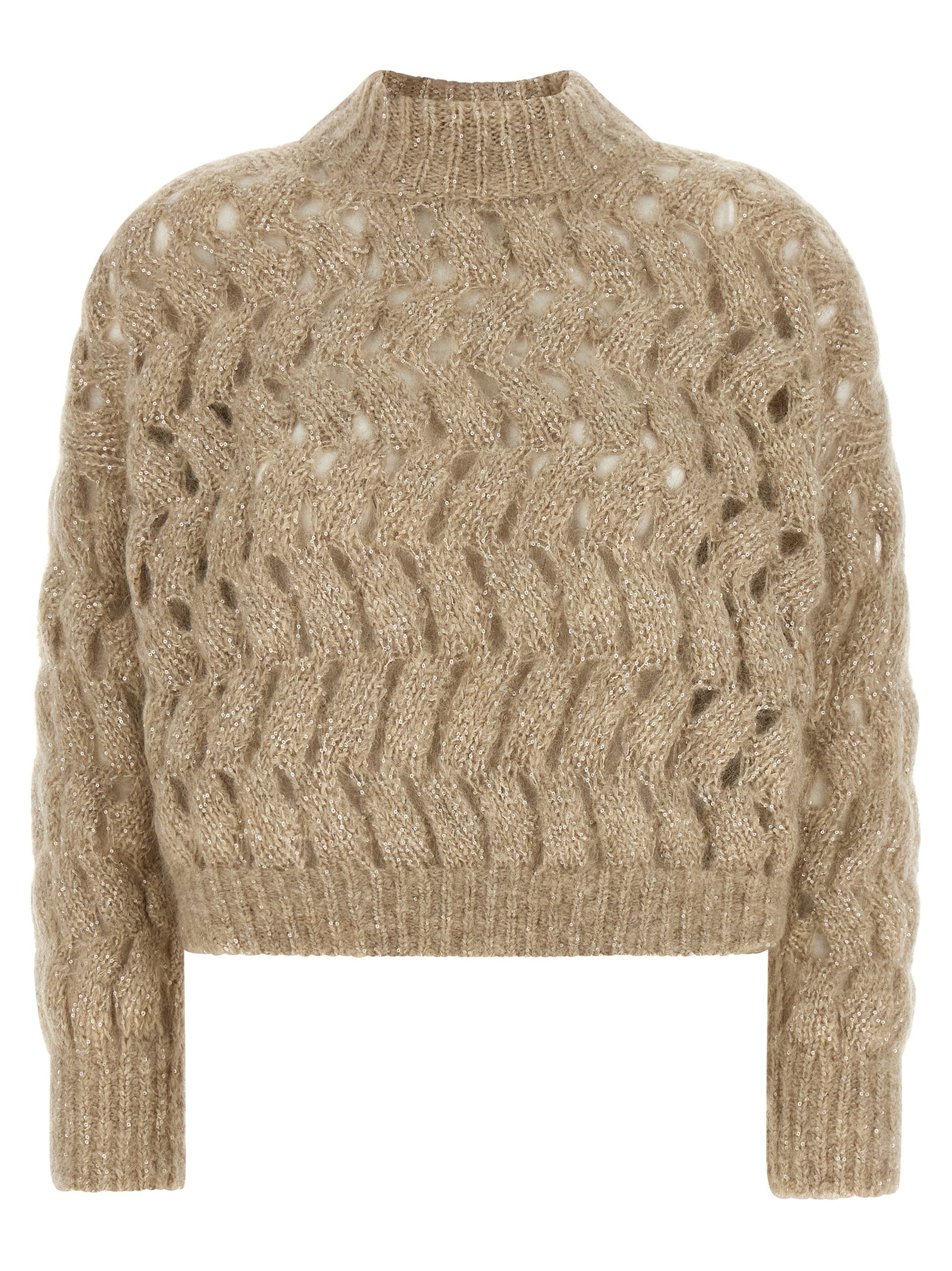 Beige Wool Cardigan