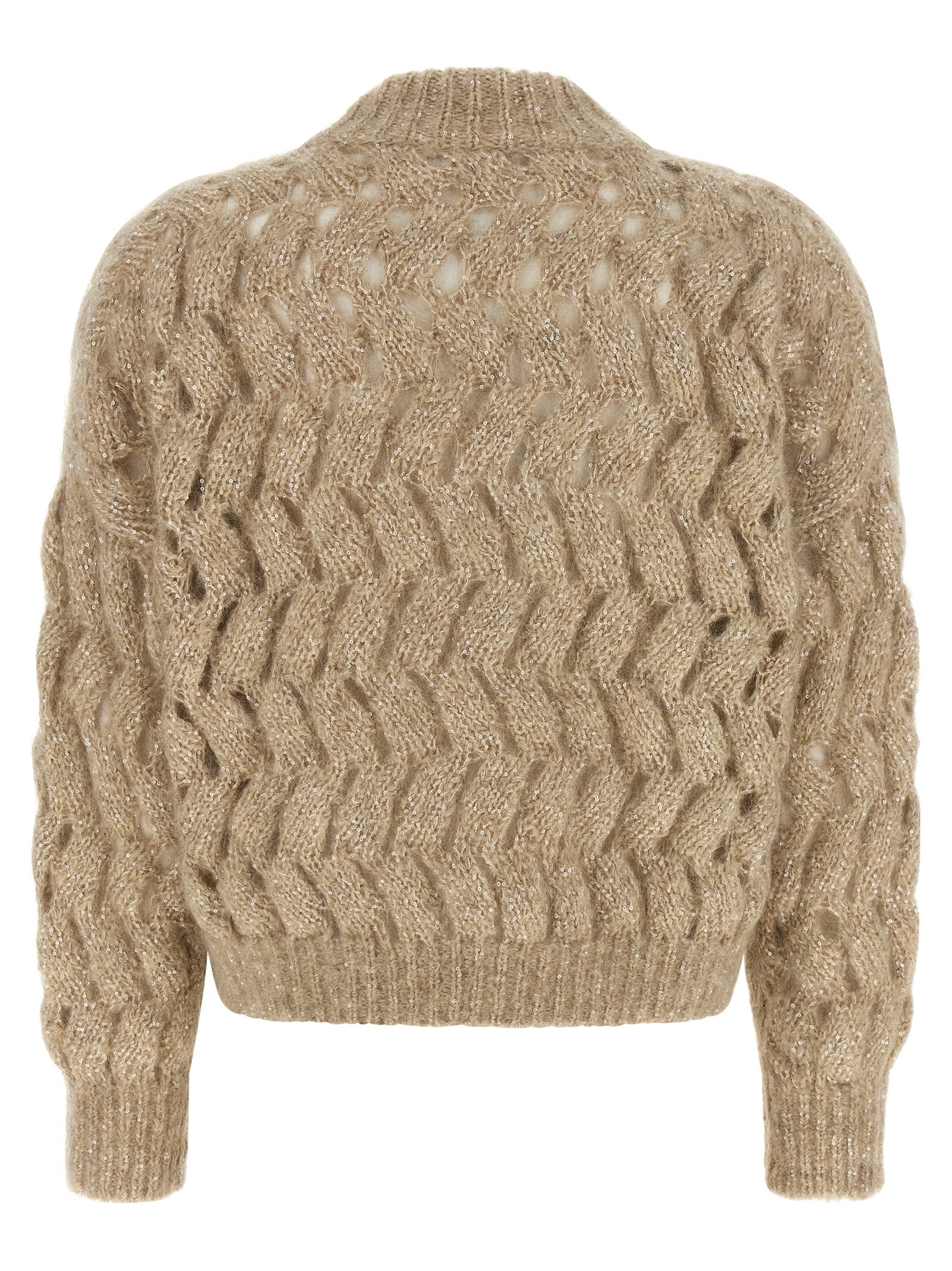 Beige Wool Cardigan