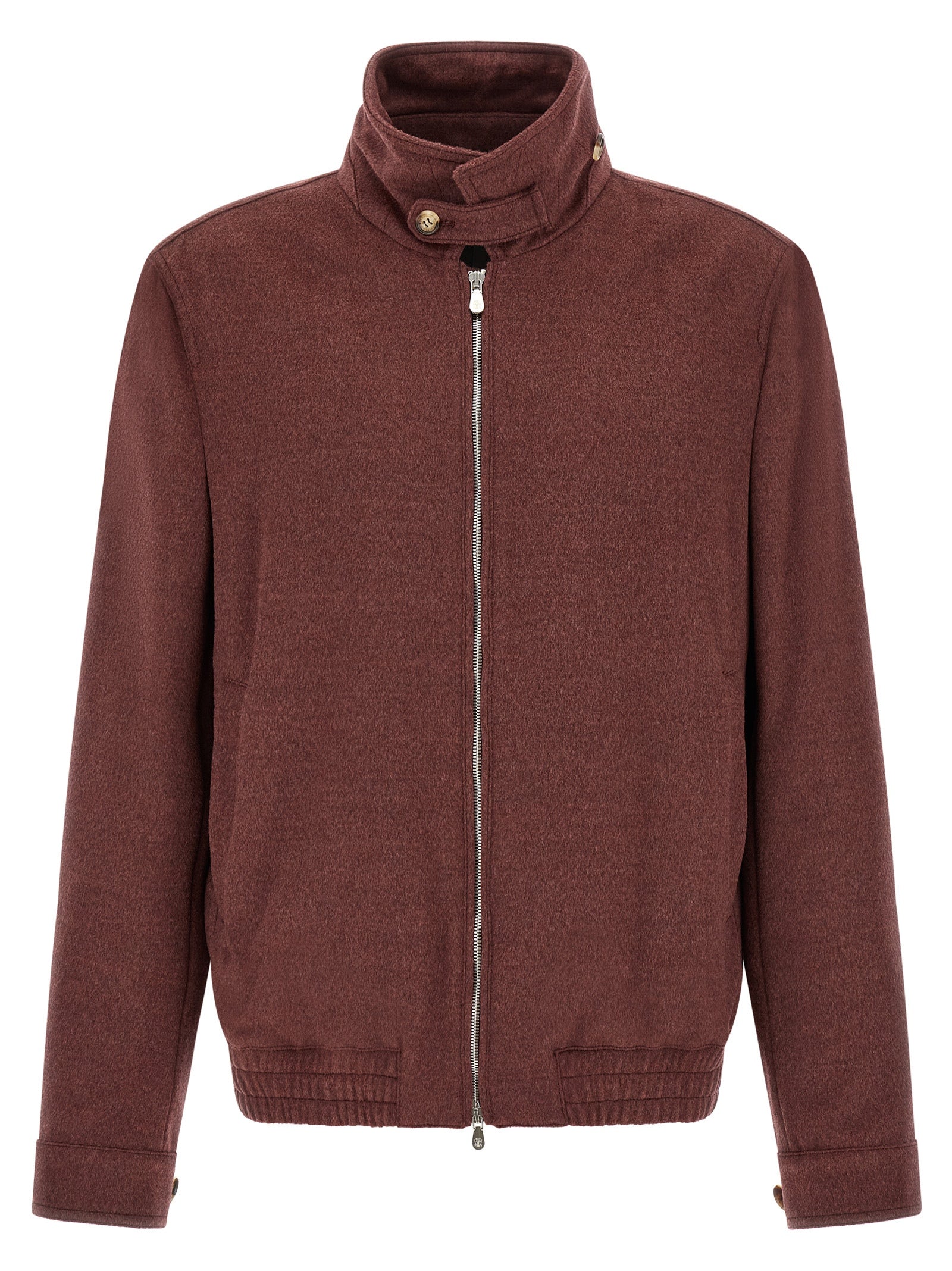 Bordeaux Virgin Wool Bomber
