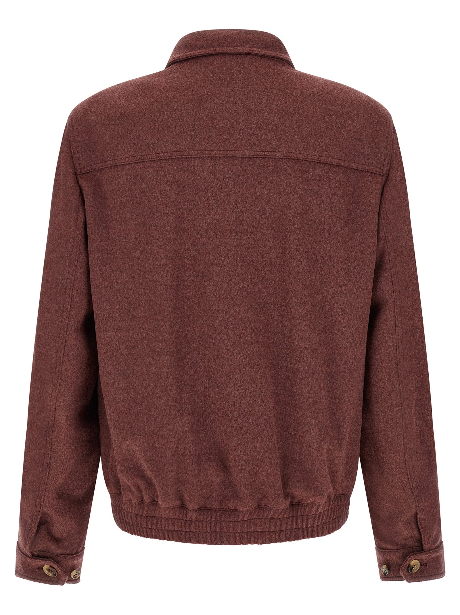 Bordeaux Virgin Wool Bomber