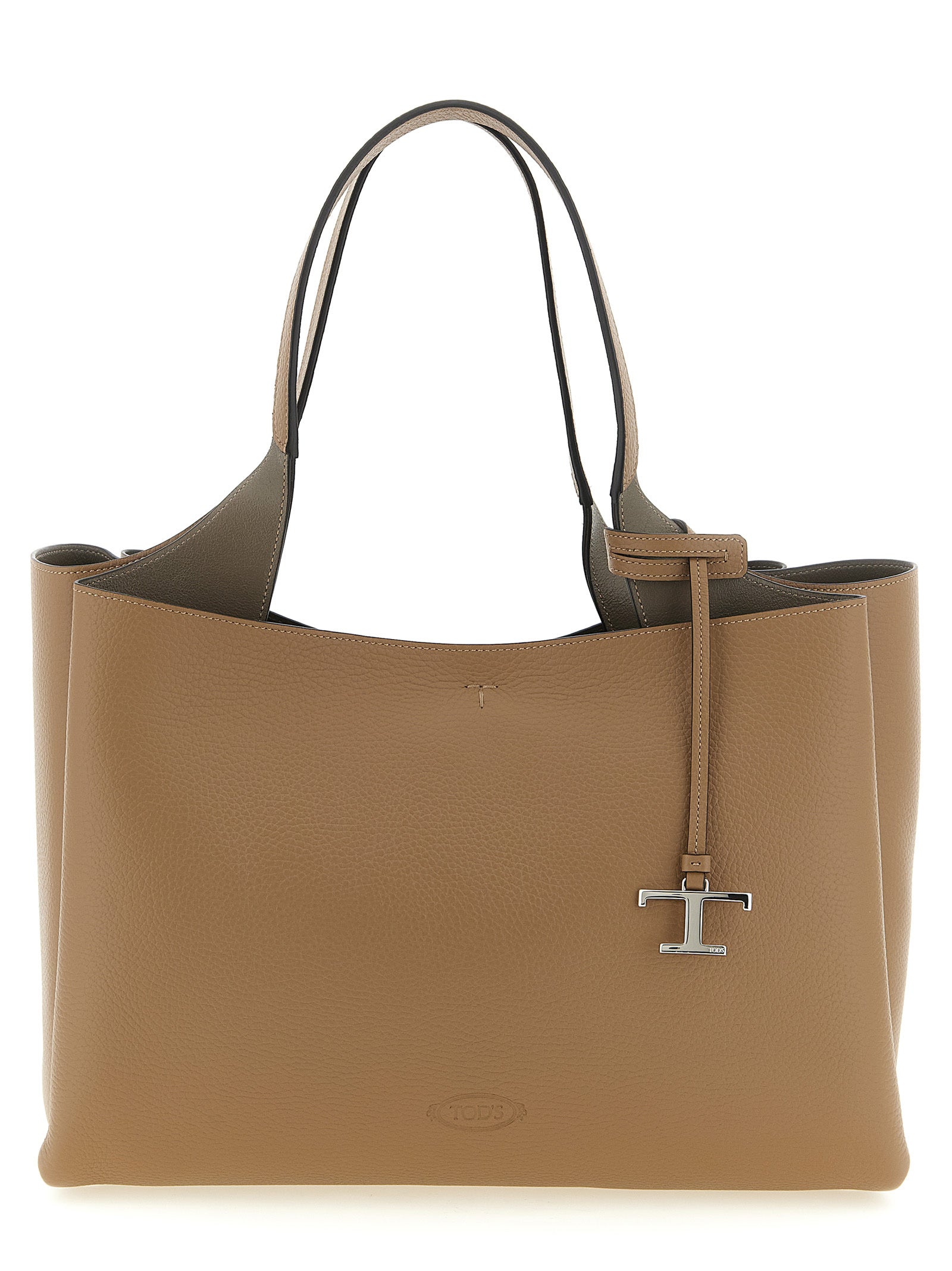 Brown Calfskin Tote Bag