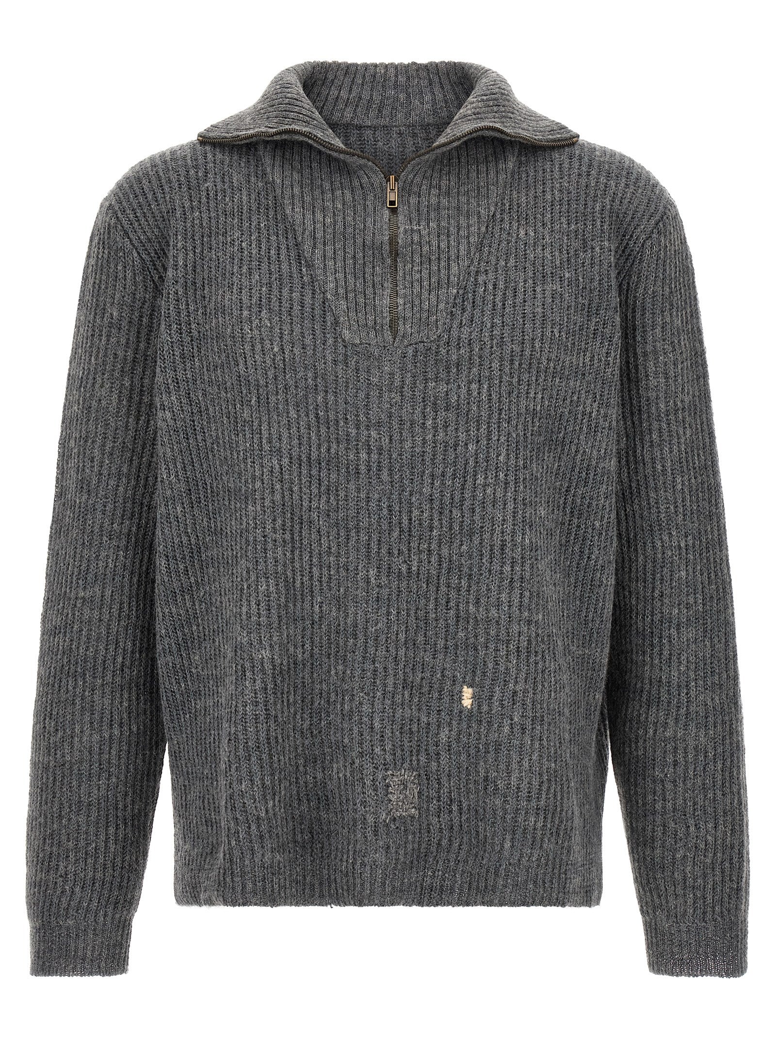 Gray Linen Cardigan