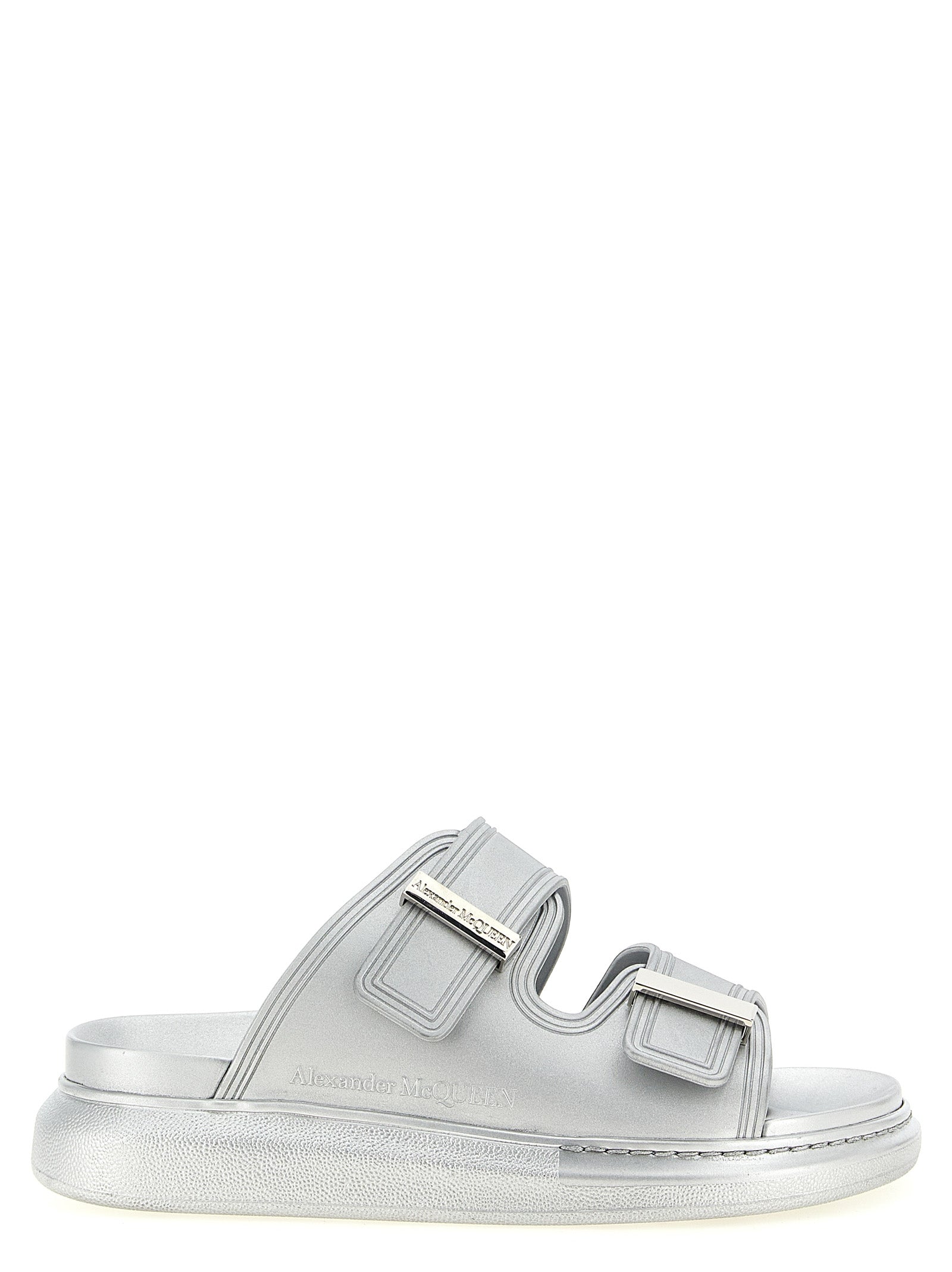 Silver Rubber Slides