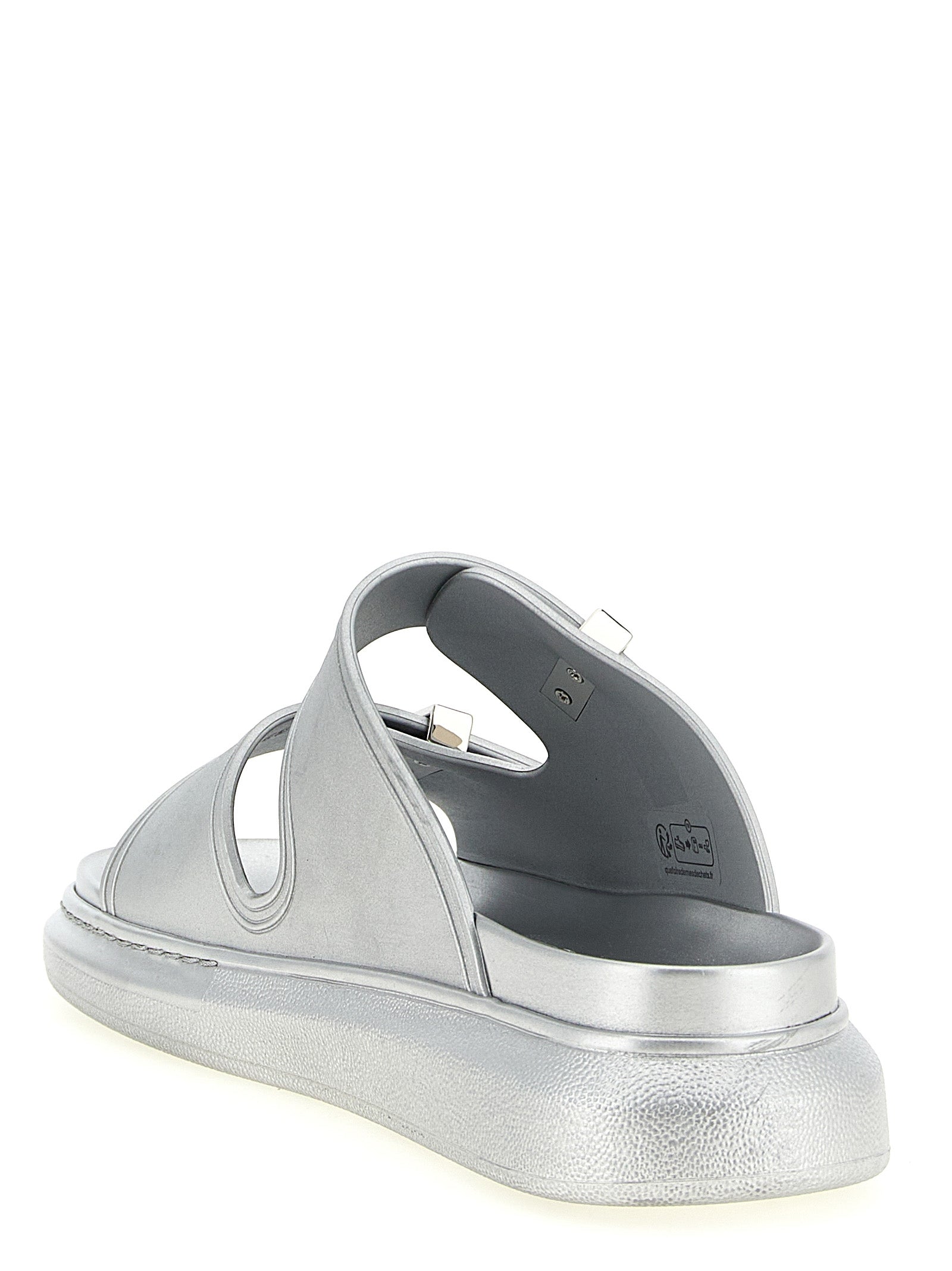 Silver Rubber Slides