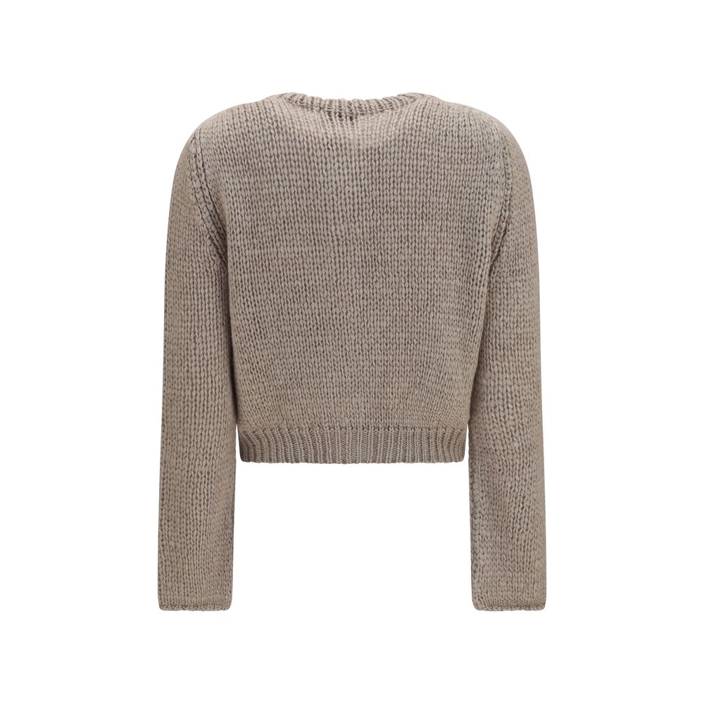 Beige Silk Cardigan