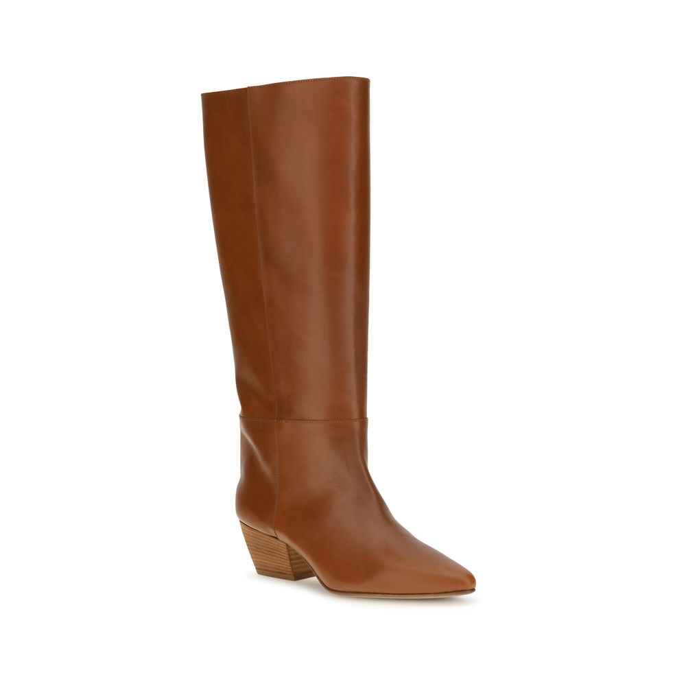 Brown Calf Leather Bos Taurus Ankle Boots
