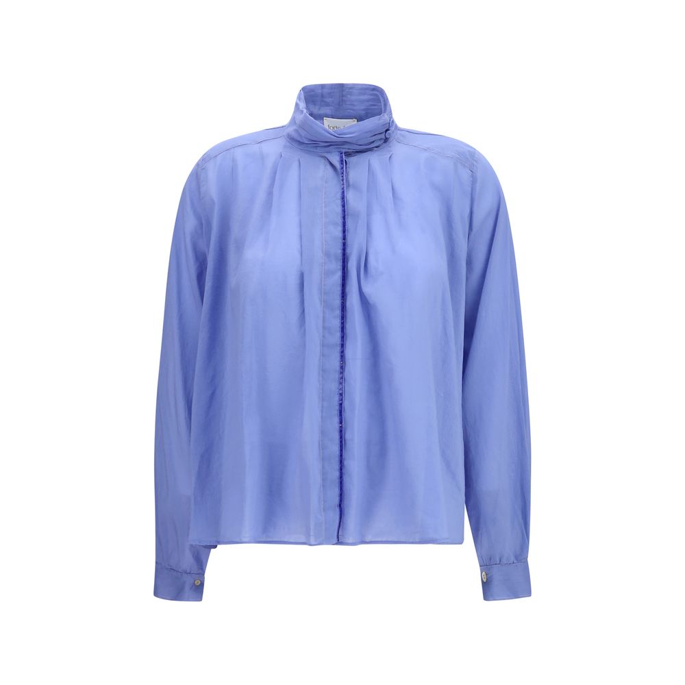 Blue Cotton Blouse