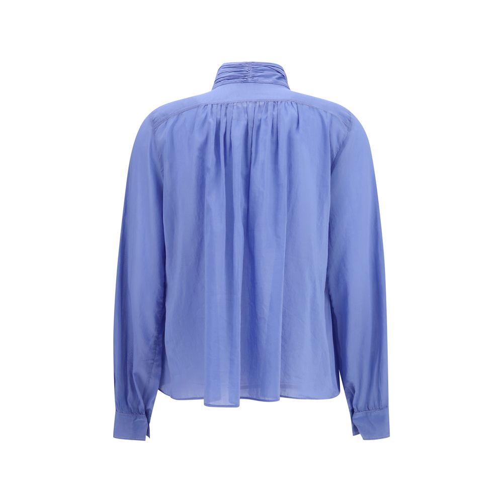 Blue Cotton Blouse