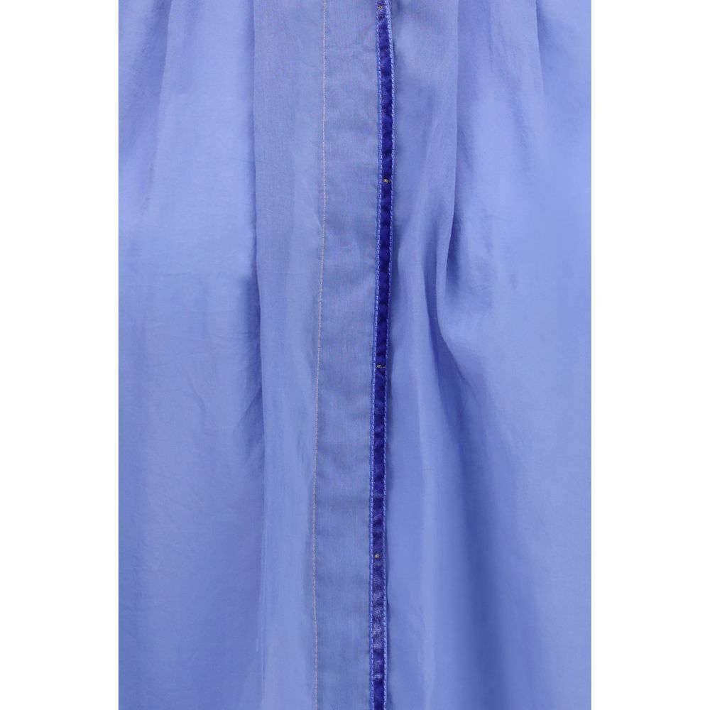 Blue Cotton Blouse