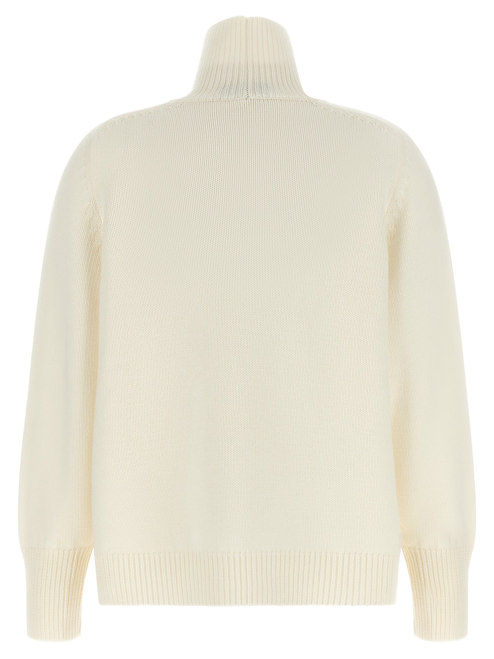 White Virgin Wool Cardigan
